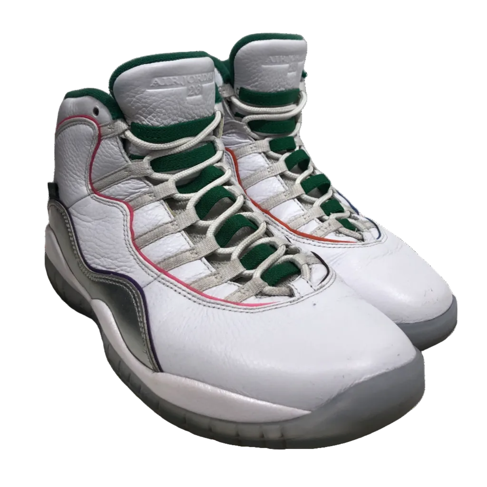 NIKE/Hi-Sneakers/US 11/Leather/WHT/Jordan 10 Retro WINGS view 1