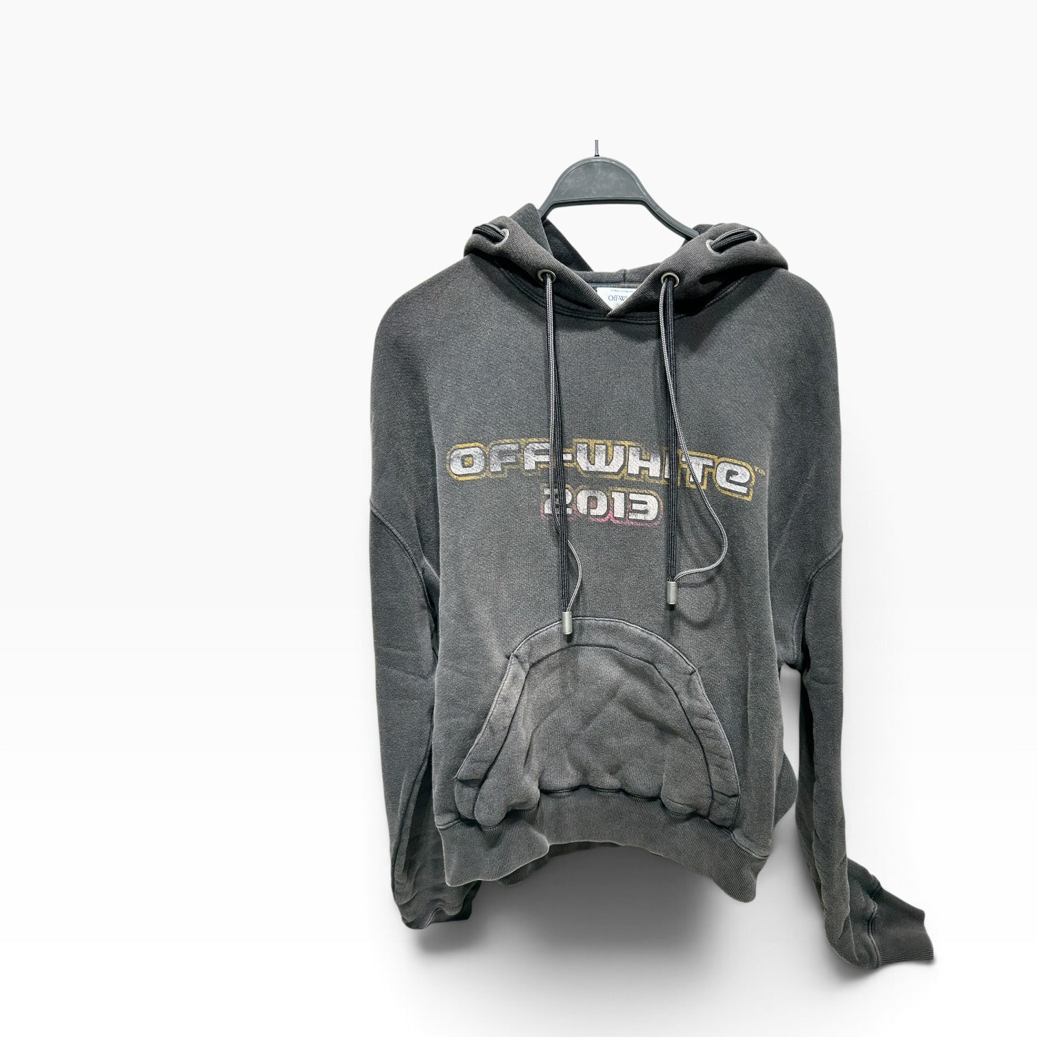OFF-WHITE/Hoodie/S/Cotton/GRY/