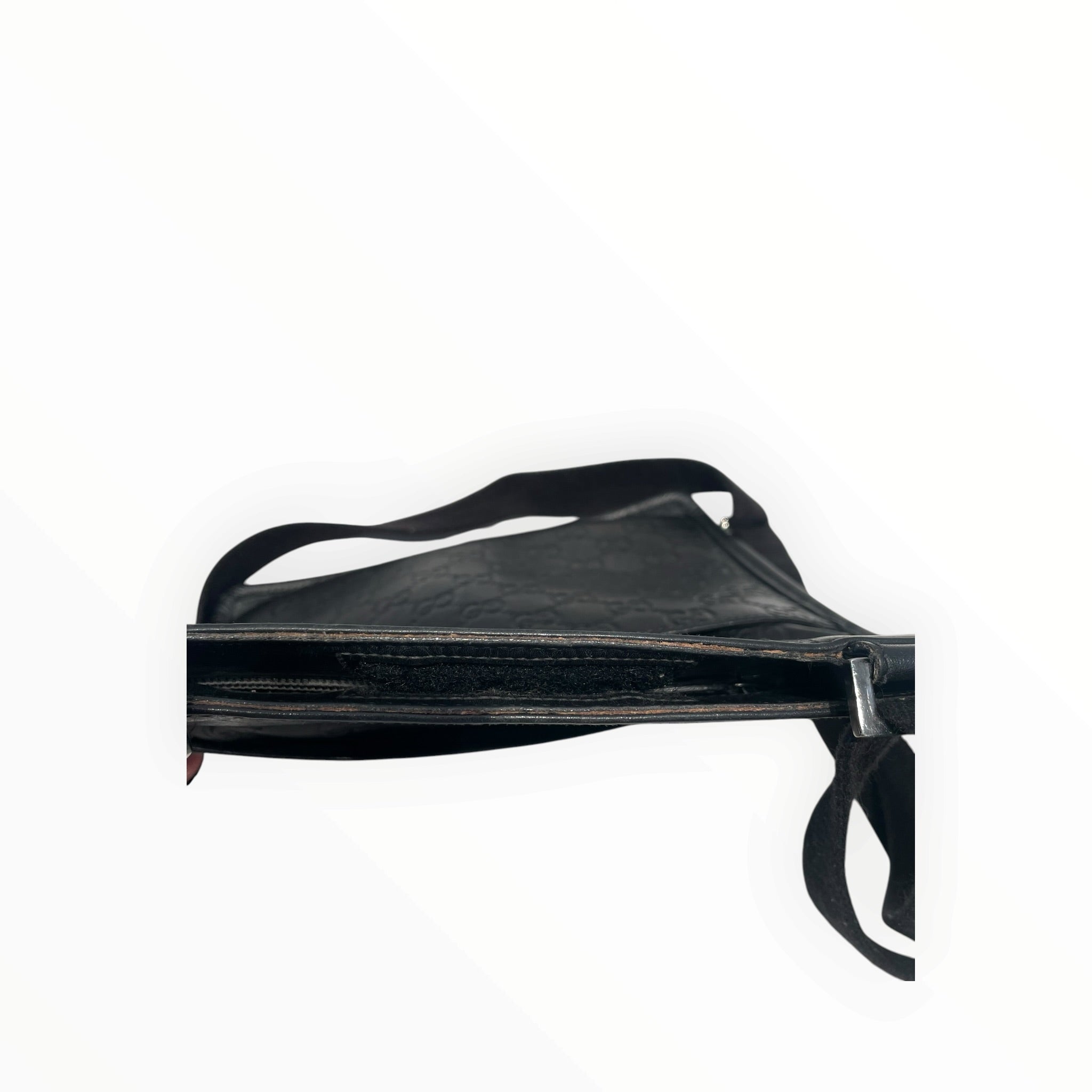GUCCI/Cross Body Bag/Leather/BLK/GG Guccissima Messenger view 11
