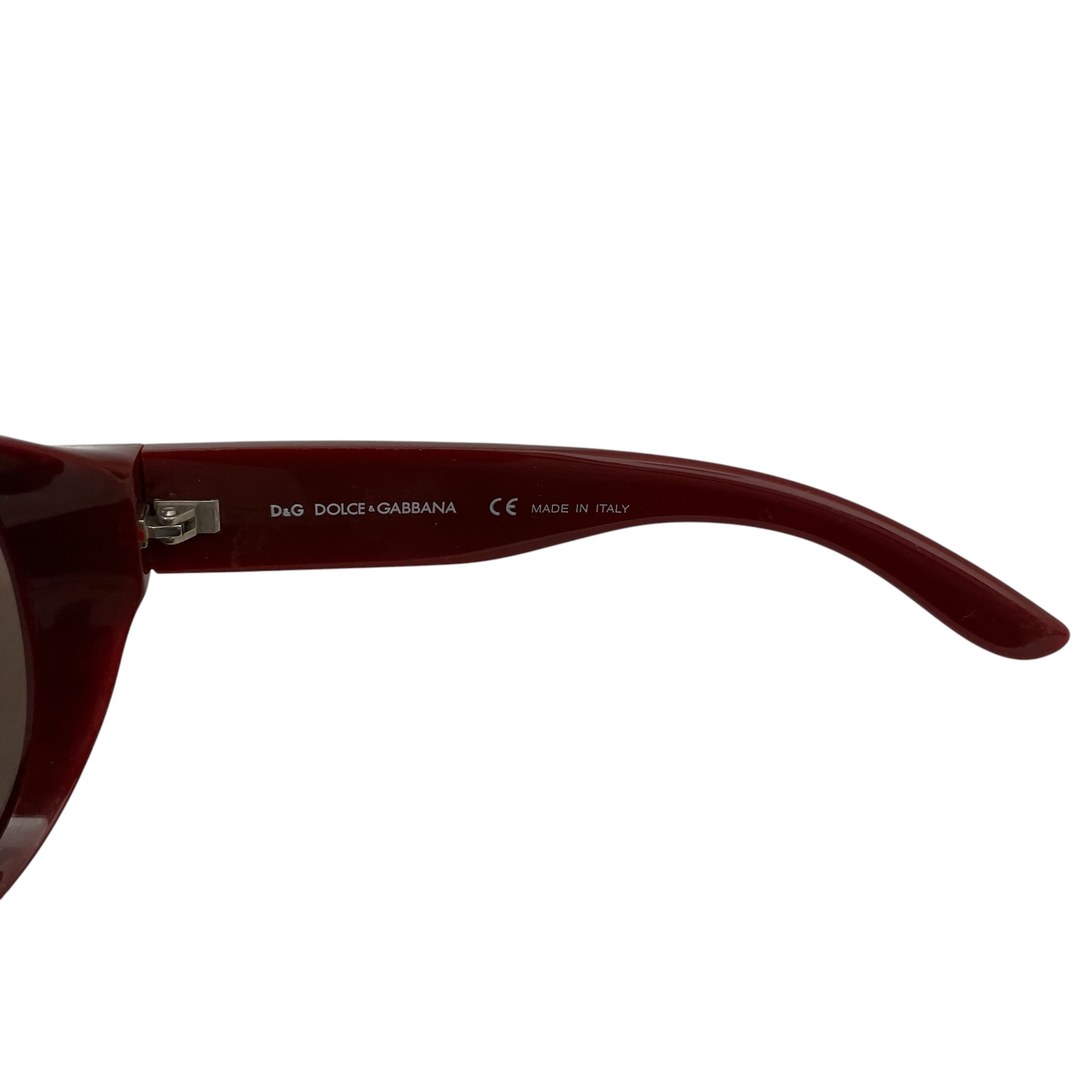 D&G/Glasses/Plastic/RED/Y2K BEDAZZLED view 4
