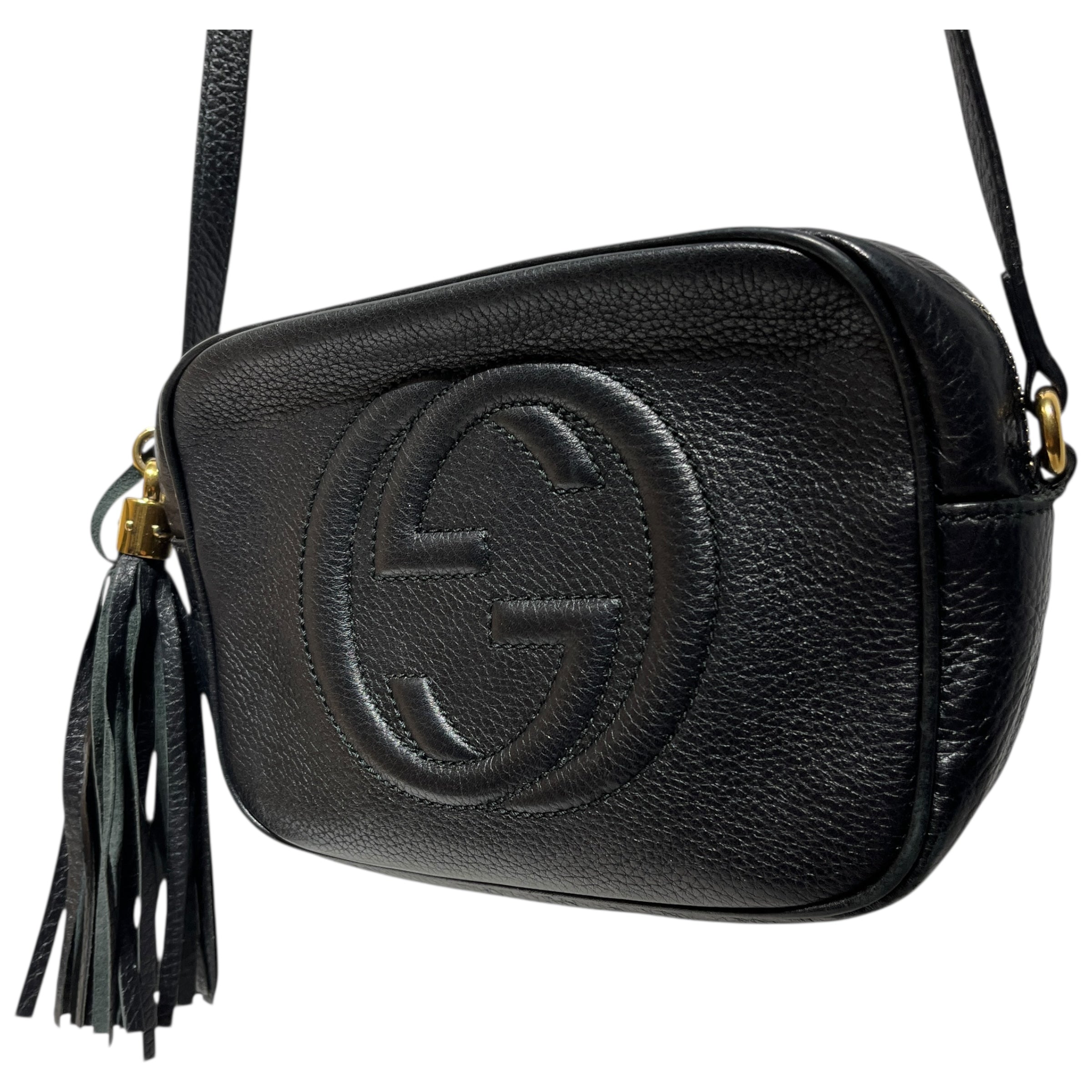 GUCCI/Cross Body Bag/Leather/BLK/SOHO DISCO view 2