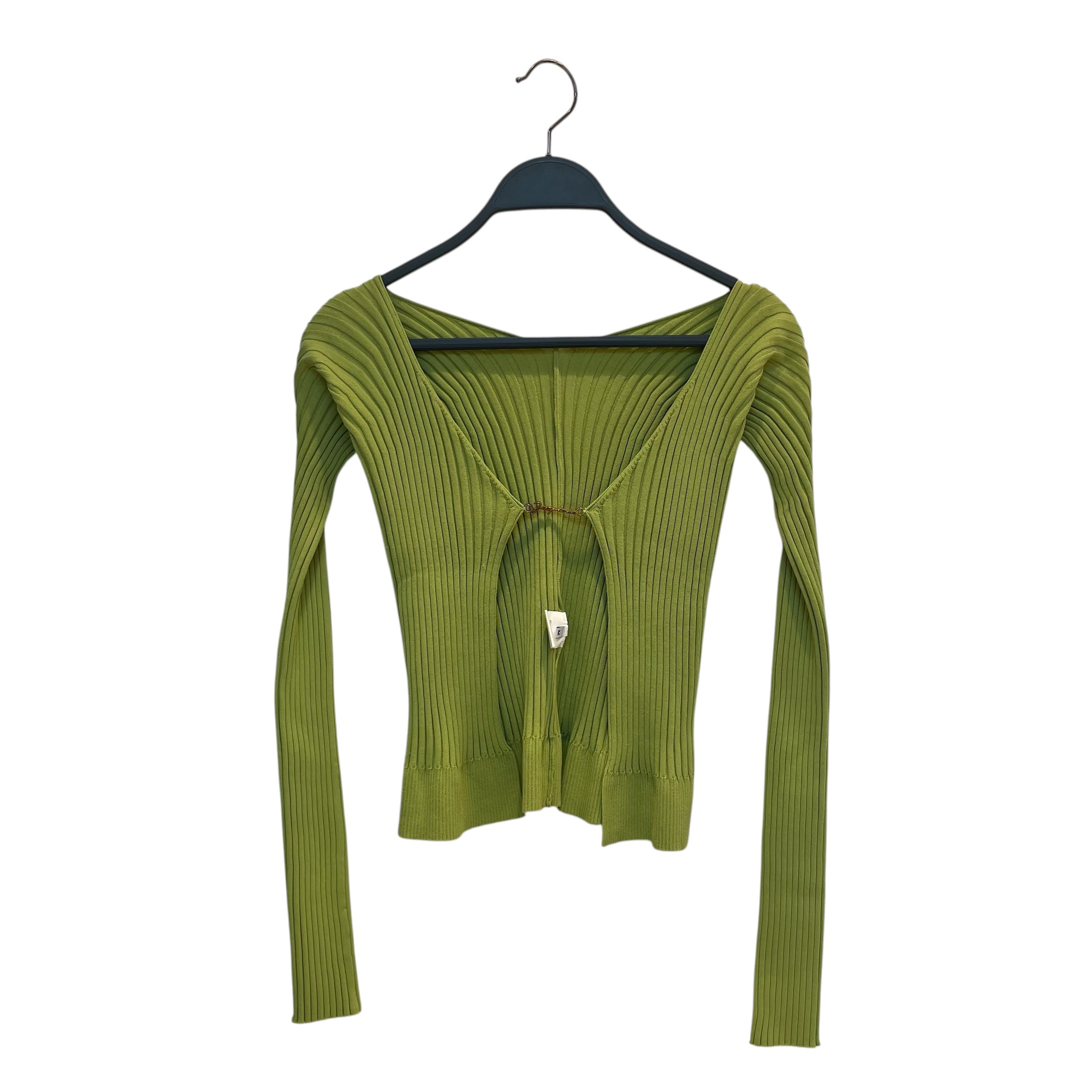 JACQUEMUS/Cardigan/M/GRN/viscose/lime grn view 1