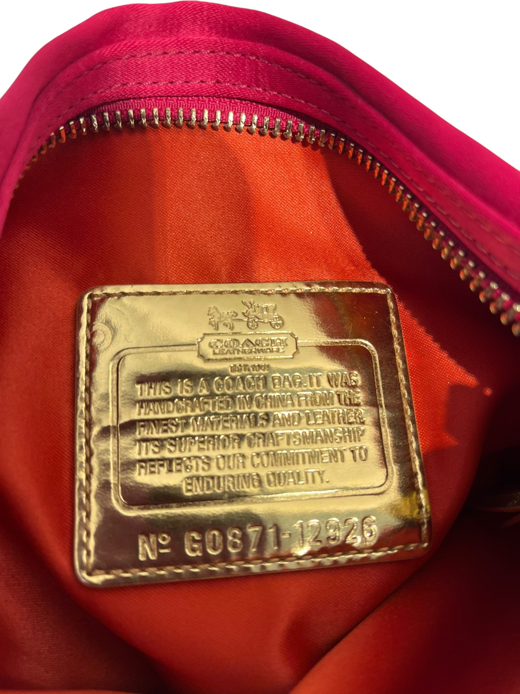 COACH/Bag/PNK/SATIN AMANDA FOLD OVER view 5