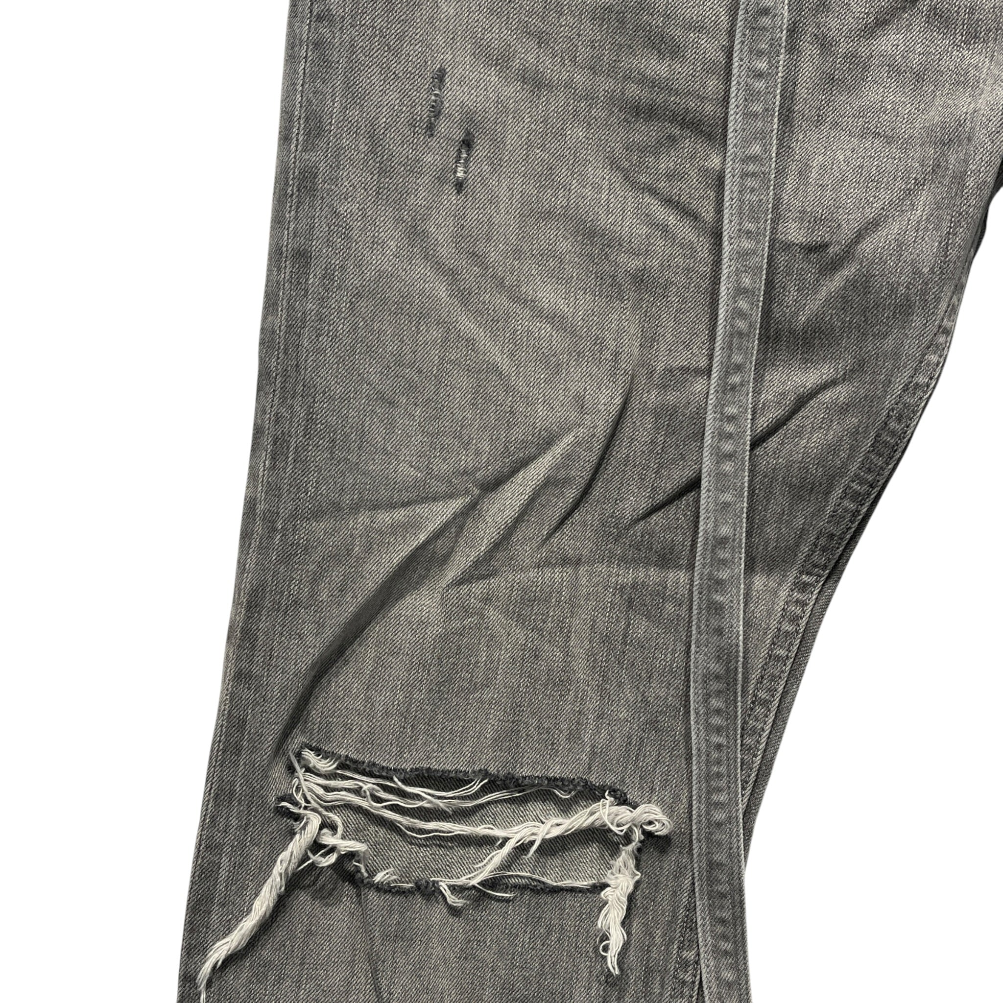 FEAR OF GOD/Straight Pants/34/Denim/GRY/DISTRESSED BELTED GREY DENIM view 6