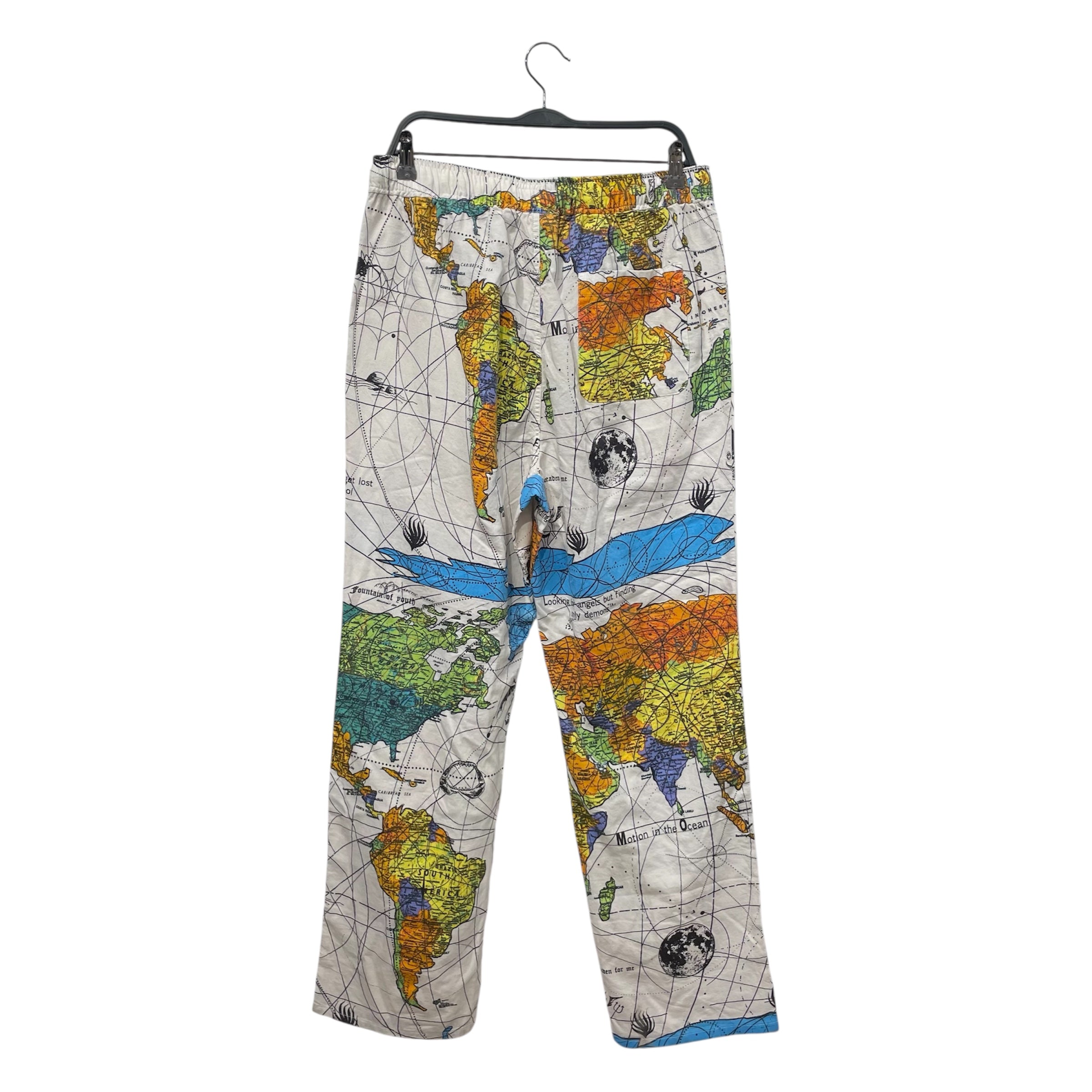 SAINT MXXXXX/Straight Pants/XL/Cotton/WHT/All Over Print/SLEEPWEAR/ MAP view 2
