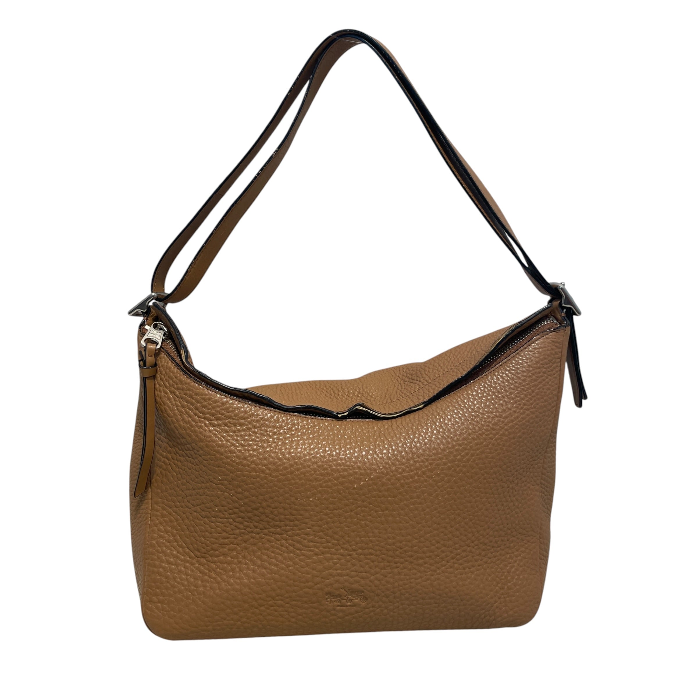 COACH/Hand Bag/Leather/BRW/Leather Hobo Bag view 1