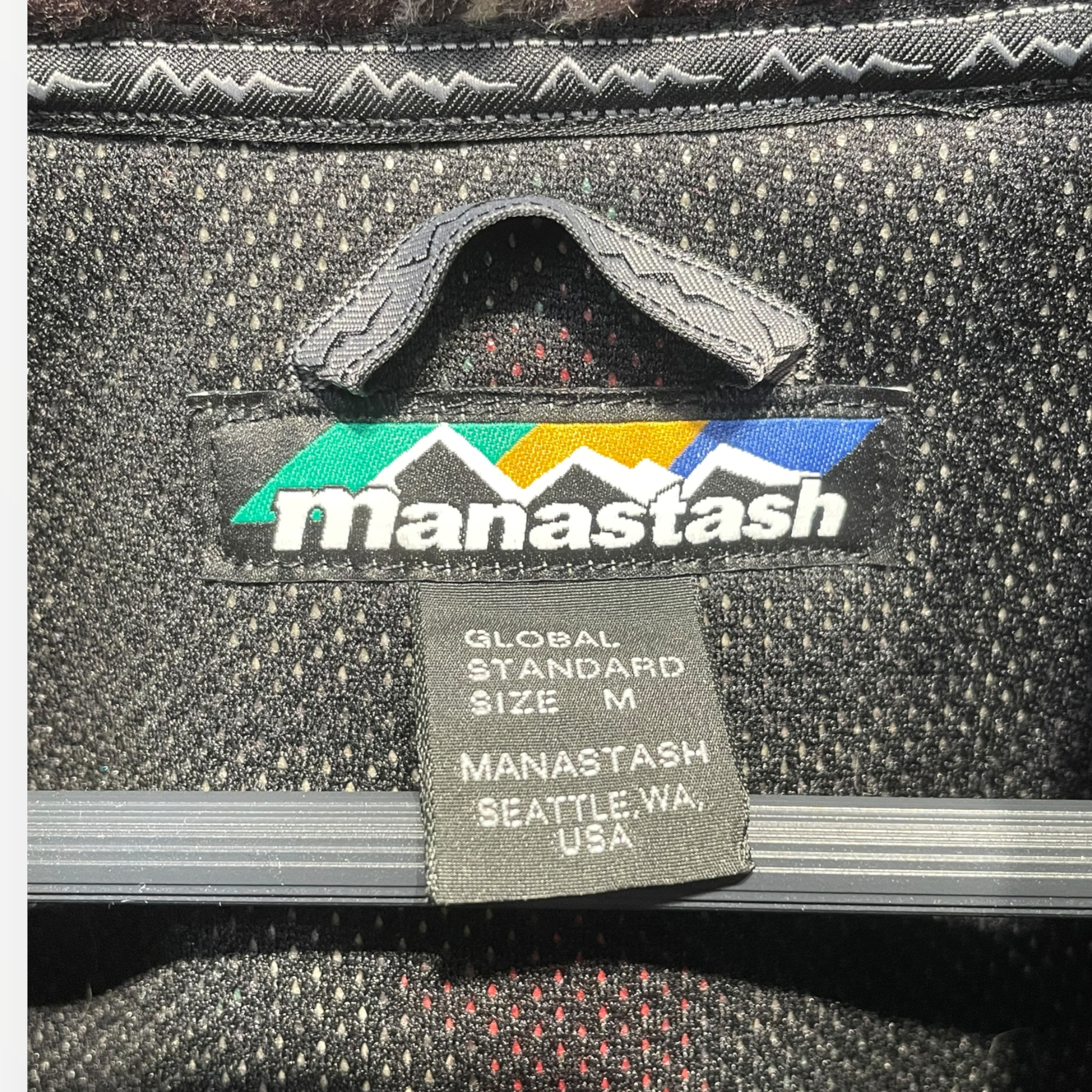 MANASTASH/Fleece Jkt/M/Wool/BRW/All Over Print/ view 3