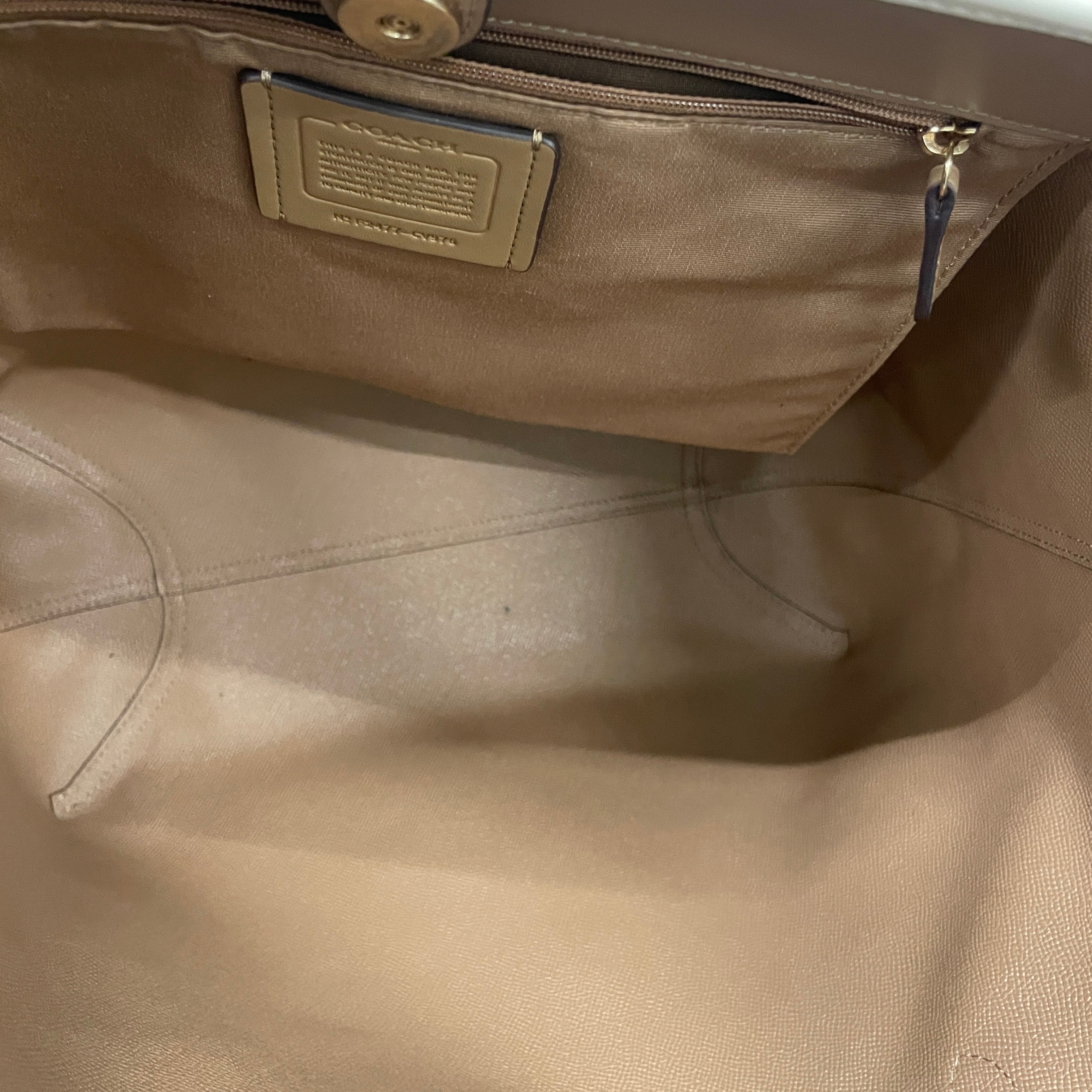 COACH/Tote Bag/Monogram/Leather/CRM/CITY TOTE BAG view 3