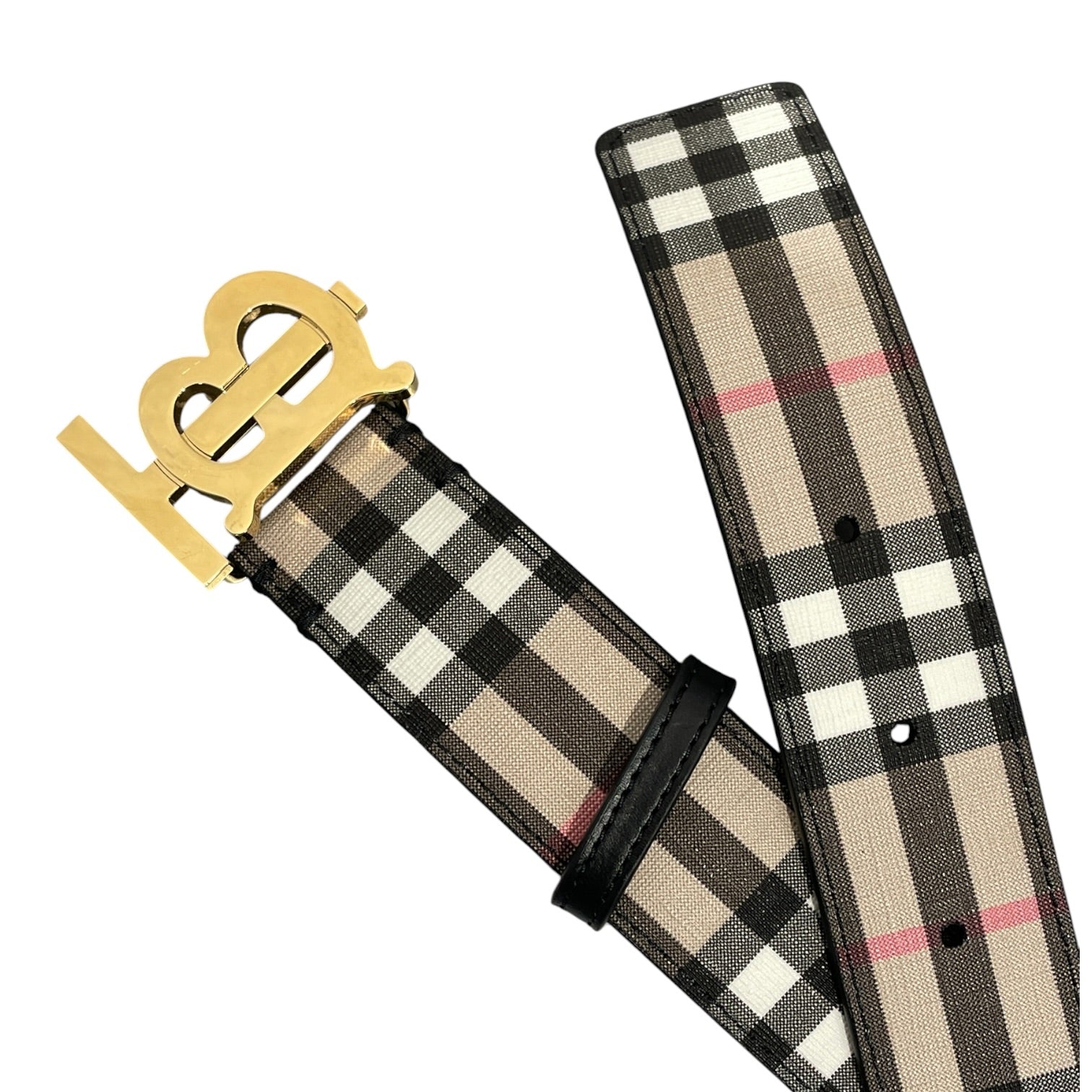 BURBERRY/Accessories/Plaid/Leather/CRM/L's/ view 3