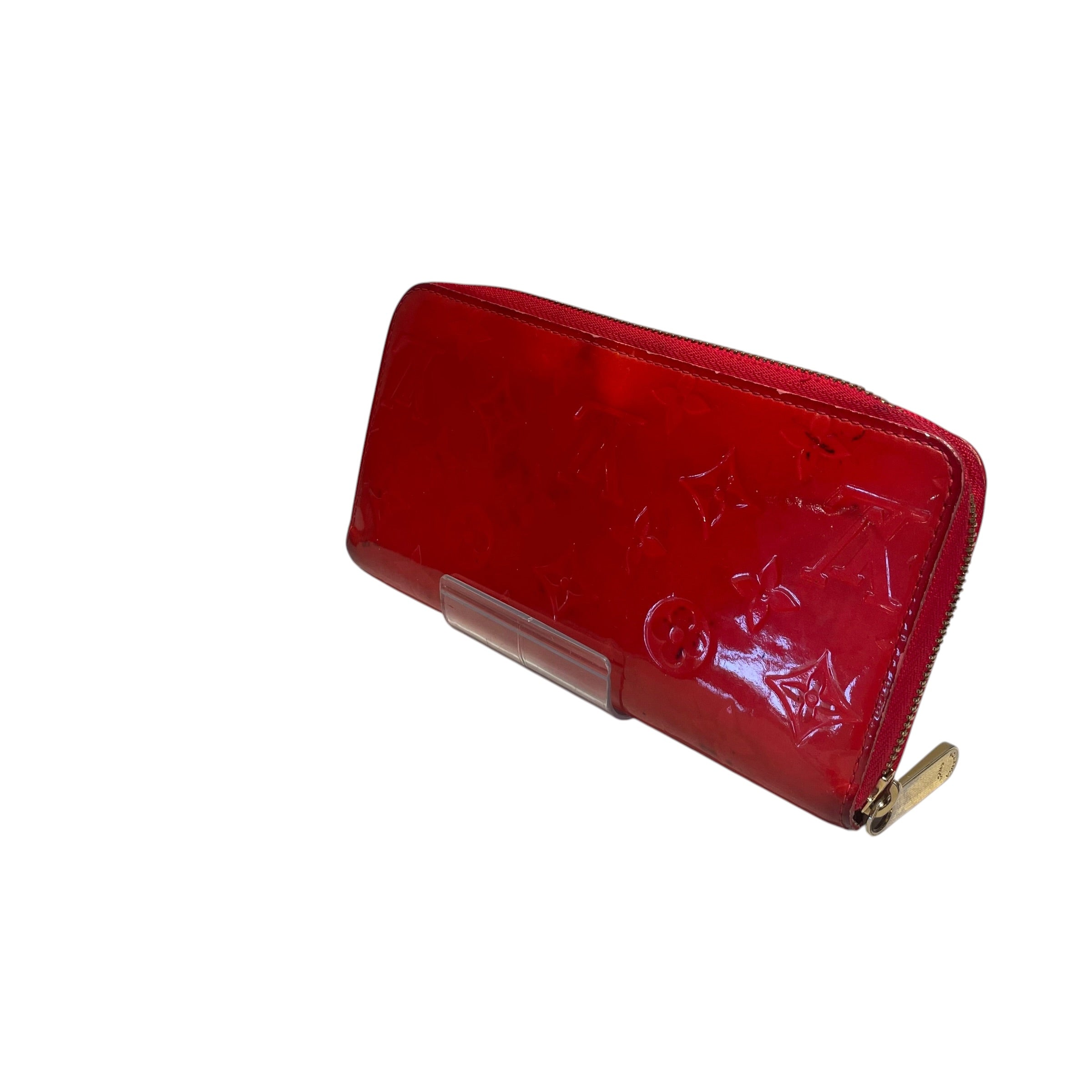 LOUIS VUITTON/Long Wallet/Leather/RED/L's/Vernis Long Zippy view 1