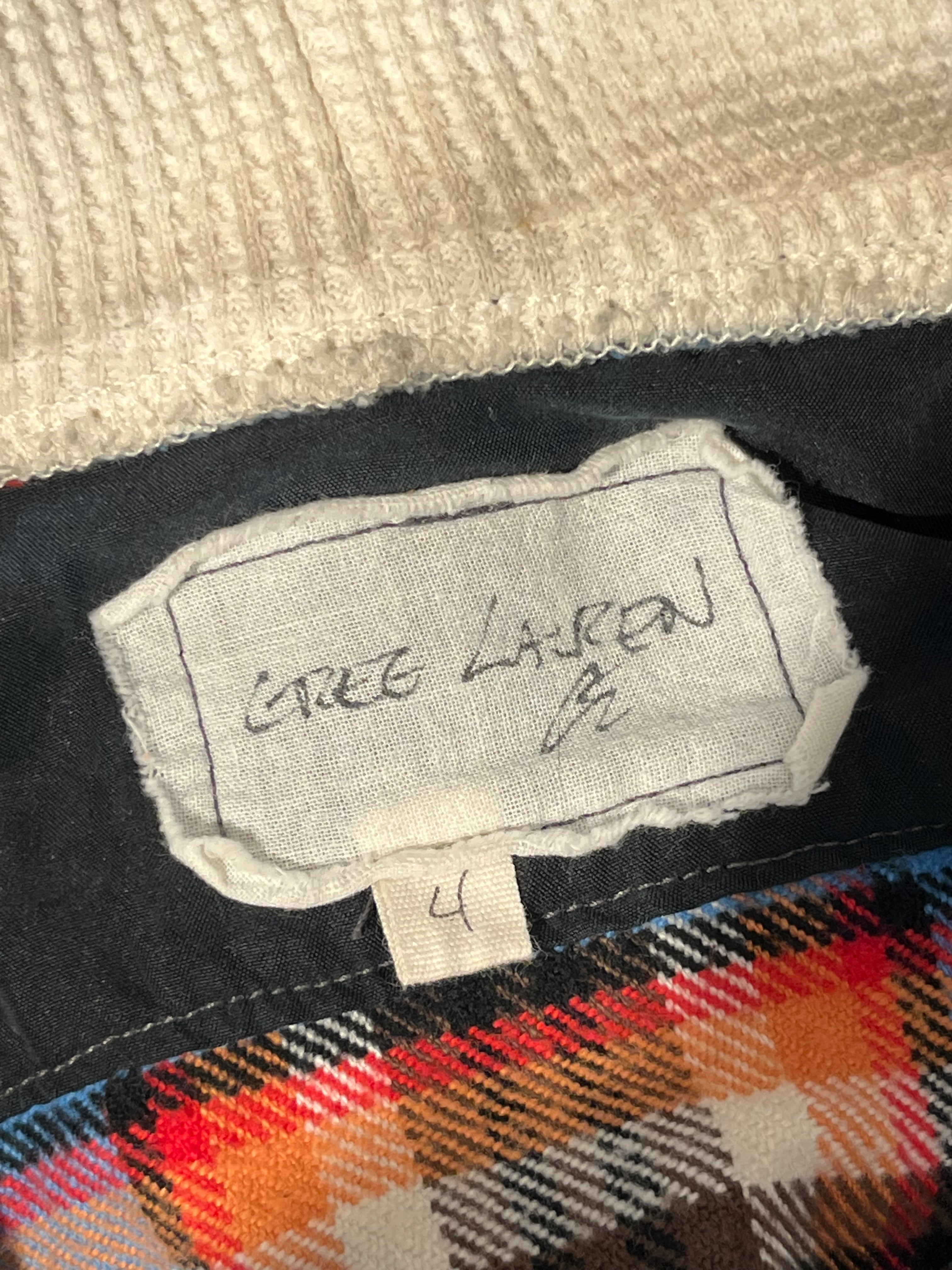 GREG LAUREN/Hoodie/4/Gingham Check/Cotton/MLT/ view 3