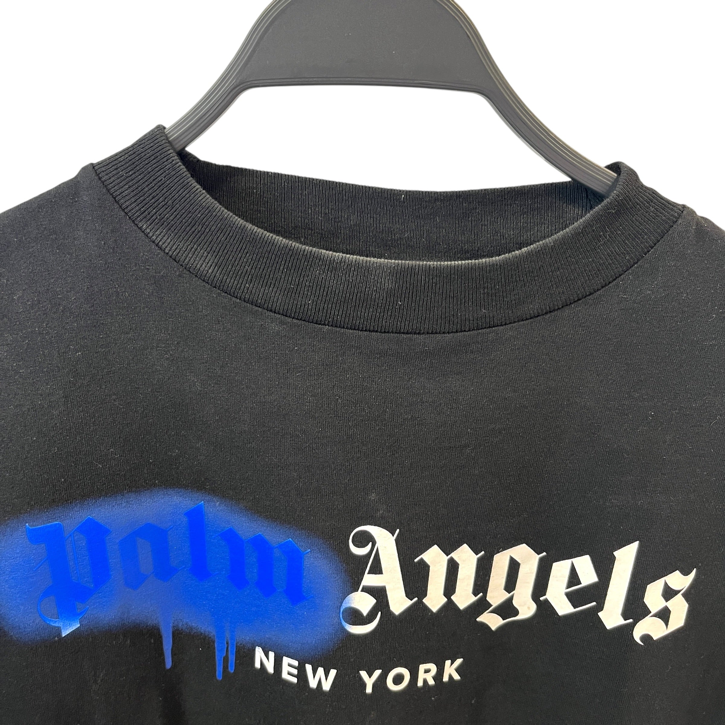 Palm Angels/T-Shirt/XS/Cotton/BLK/Graphic/New York Spray Paint view 6