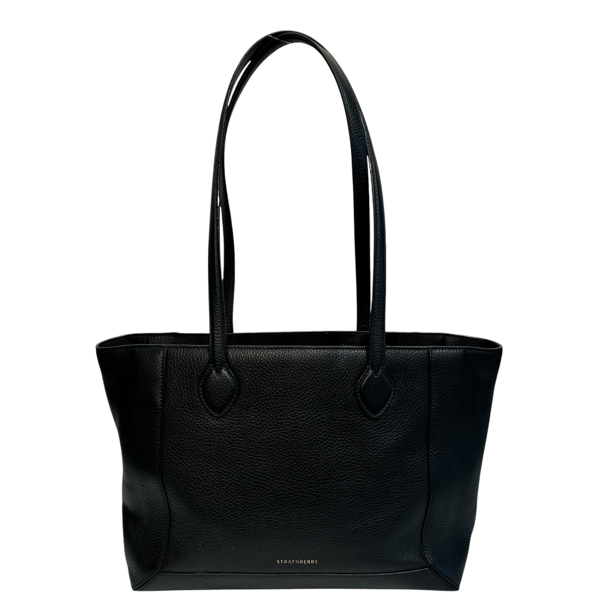 STRATHBERRY/Tote Bag/Leather/BLK/Leather Tote Bag view 1