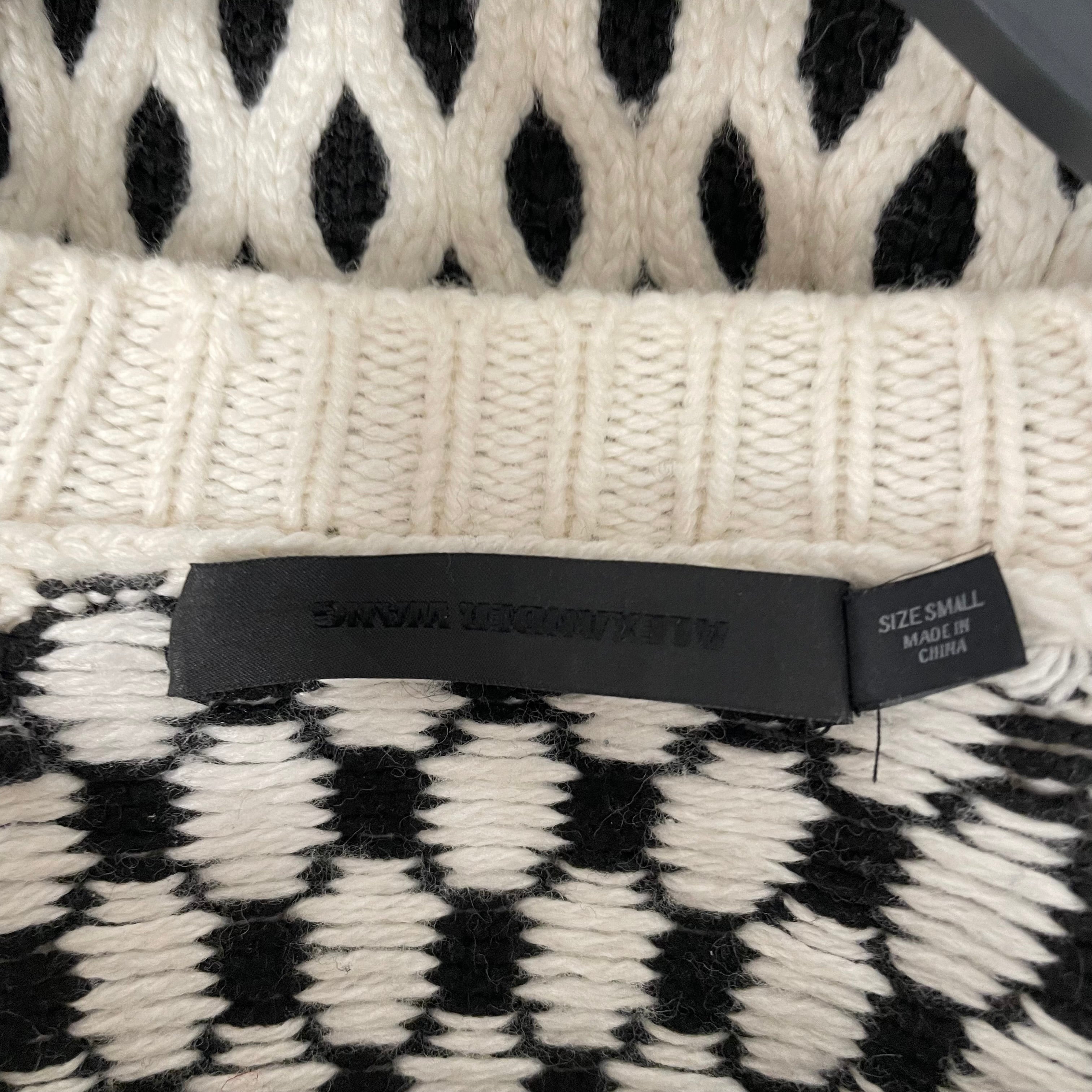 Alexander Wang/Sweater/S/Polyester/BLK/CABEL KNIT SWEATER view 3