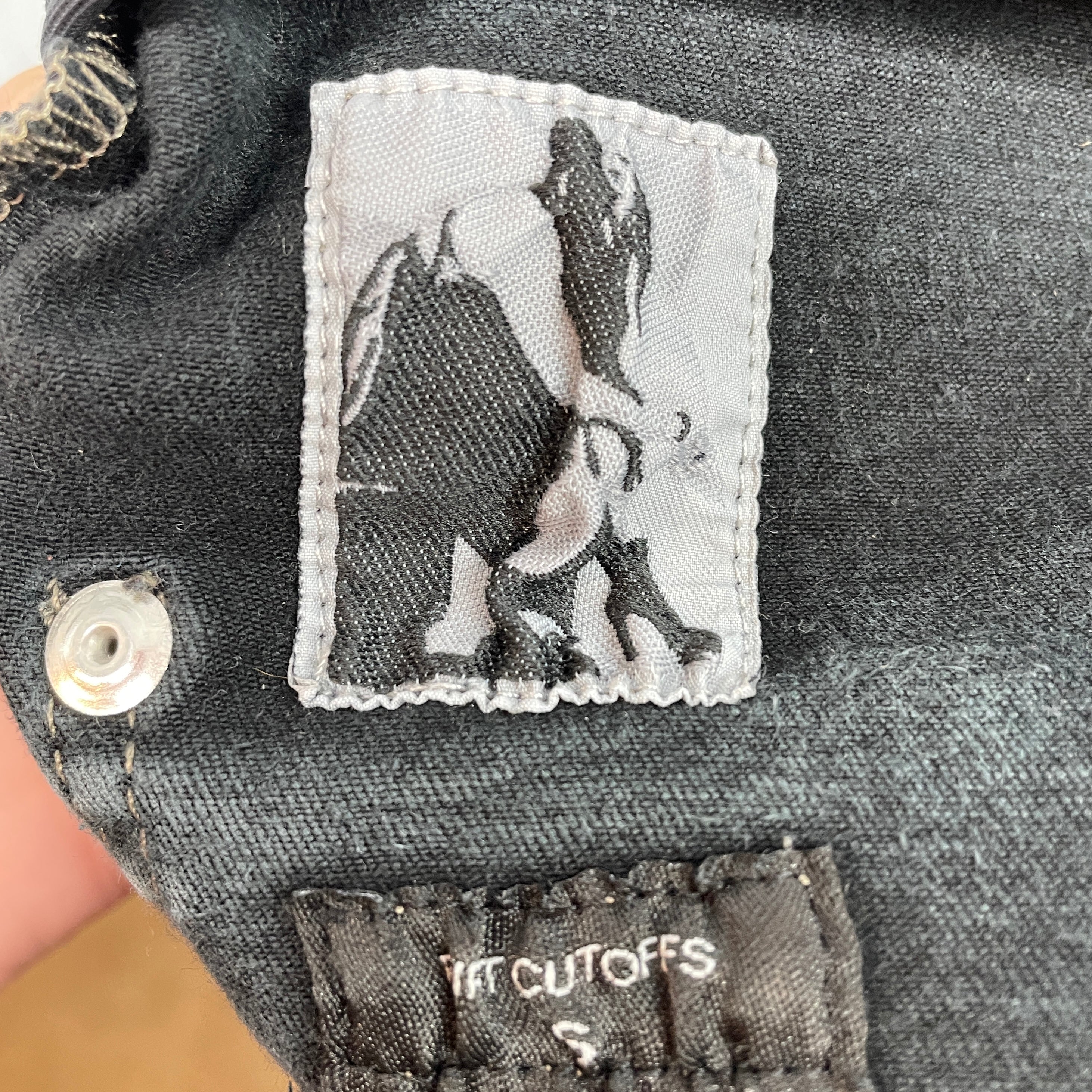 RICK OWENS DRKSHDW/SHORTS/S/Cotton/BLK/DIRT CUTOFF SHORTS view 5