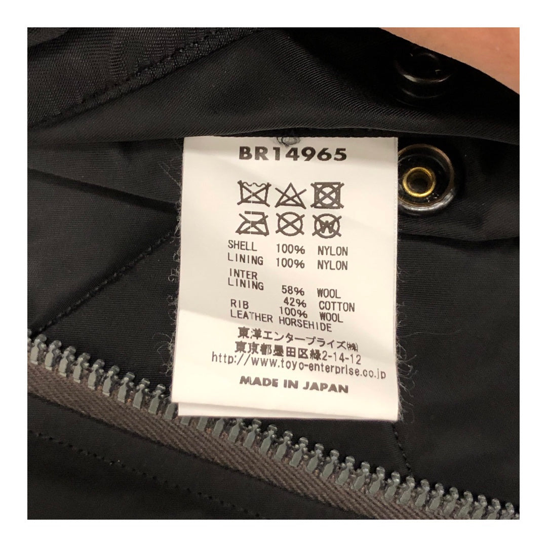 BUZZ RICKSONS/Jacket/44/Nylon/BLK/Bomber Jacket view 4