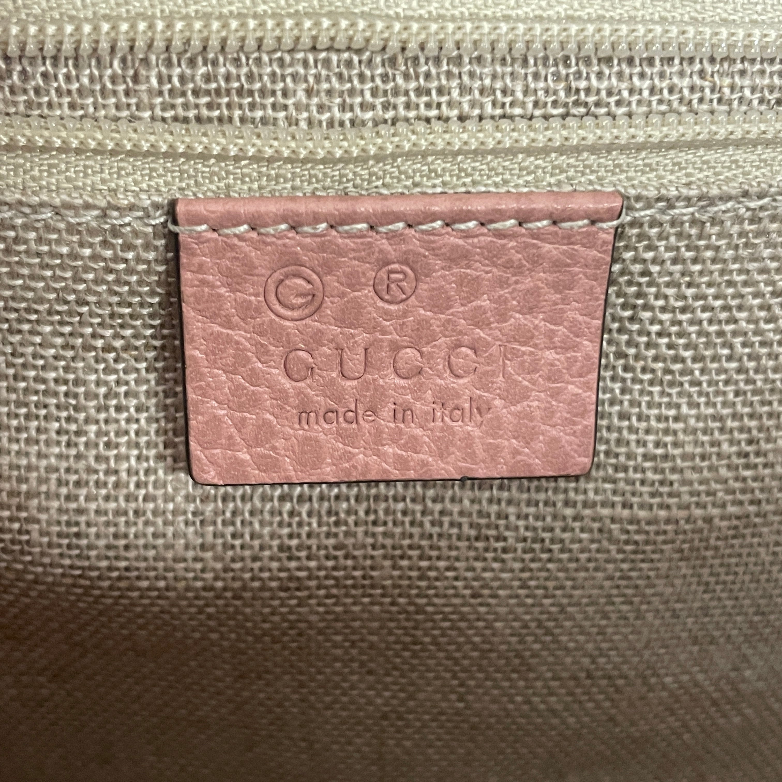 GUCCI/Cross Body Bag/Leather/PNK/INTERLOCKING GG MEDIUM view 5