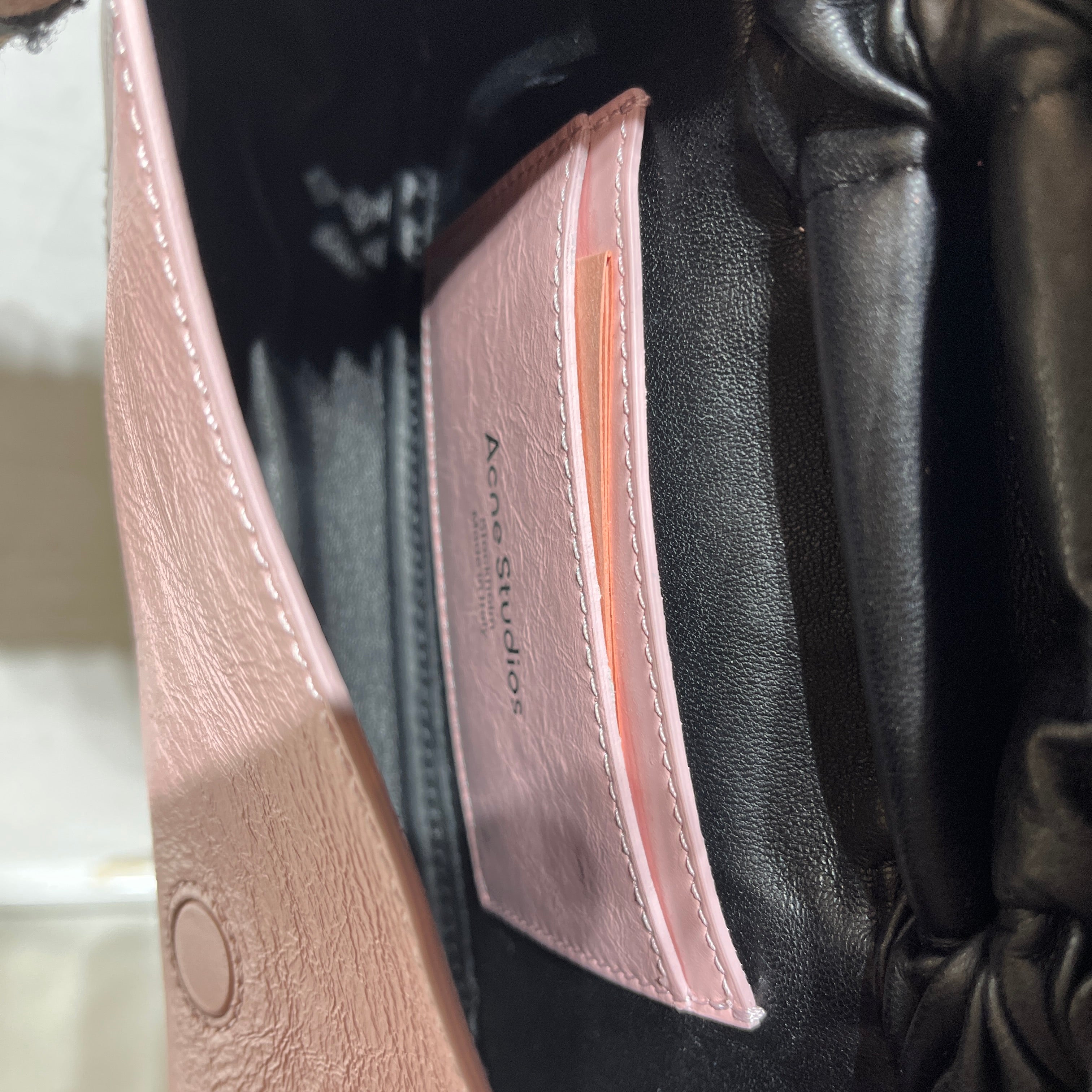 Acne Studios/Hand Bag/Leather/PNK/Ruched Bow Micro view 6