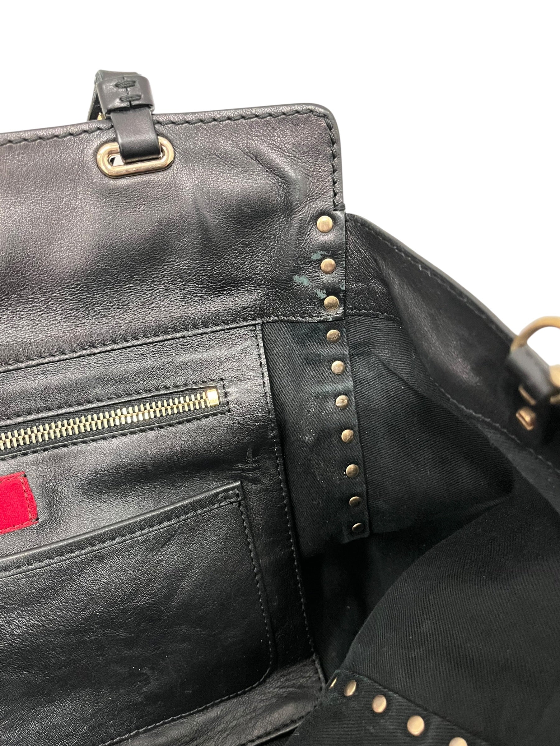 VALENTINO GARAVANI/Hand Bag/Leather/BLK/ROCKSTUD LEATHER HANDBAG view 5