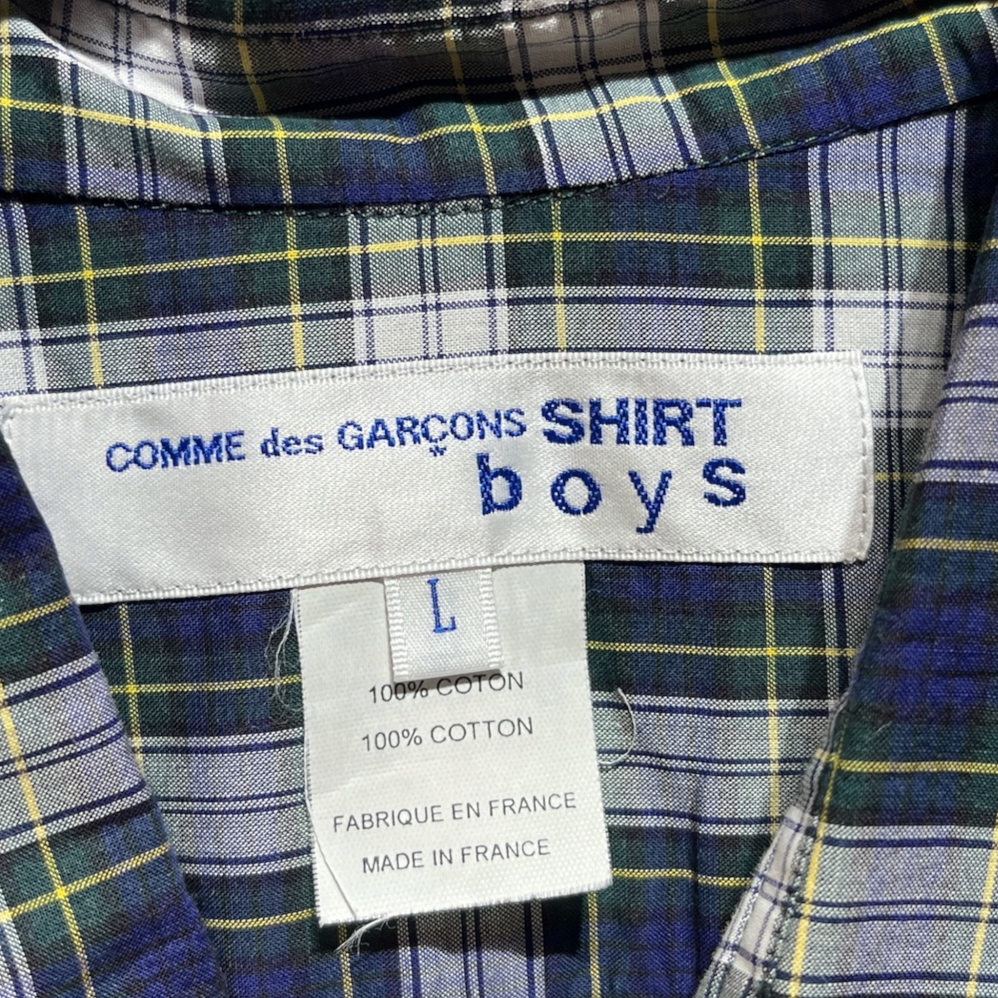 COMME des GARCONS SHIRT BOYS/LS Shirt/L/Cotton/MLT/Plaid/ view 3