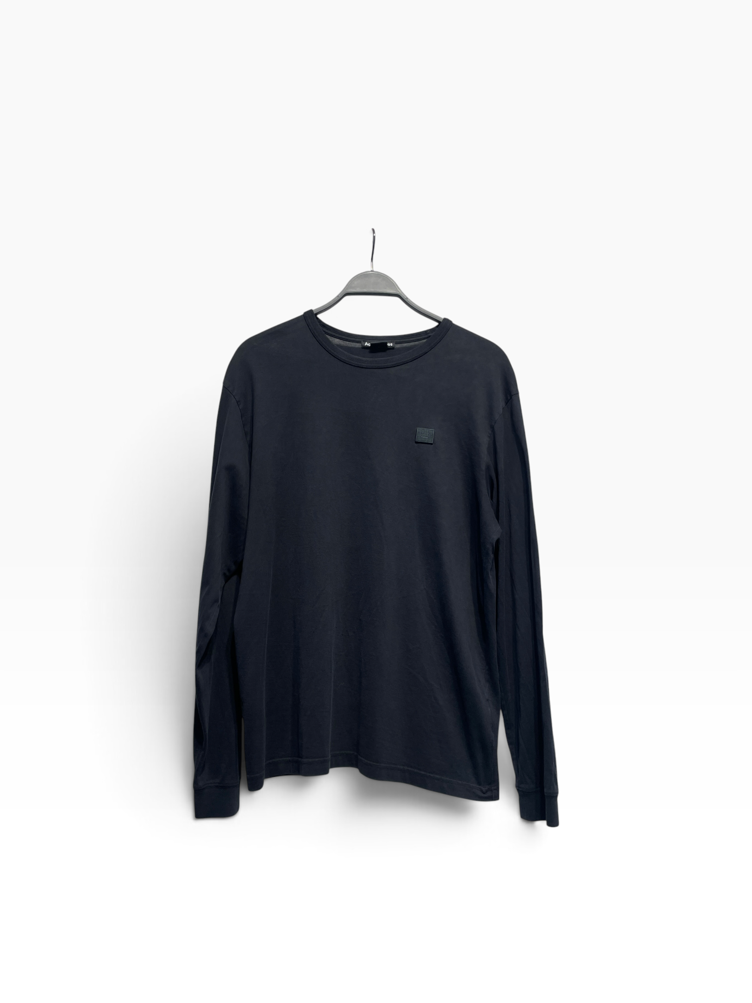 Acne Studios/LS T-Shirt/M/Cotton/BLK/patch view 1
