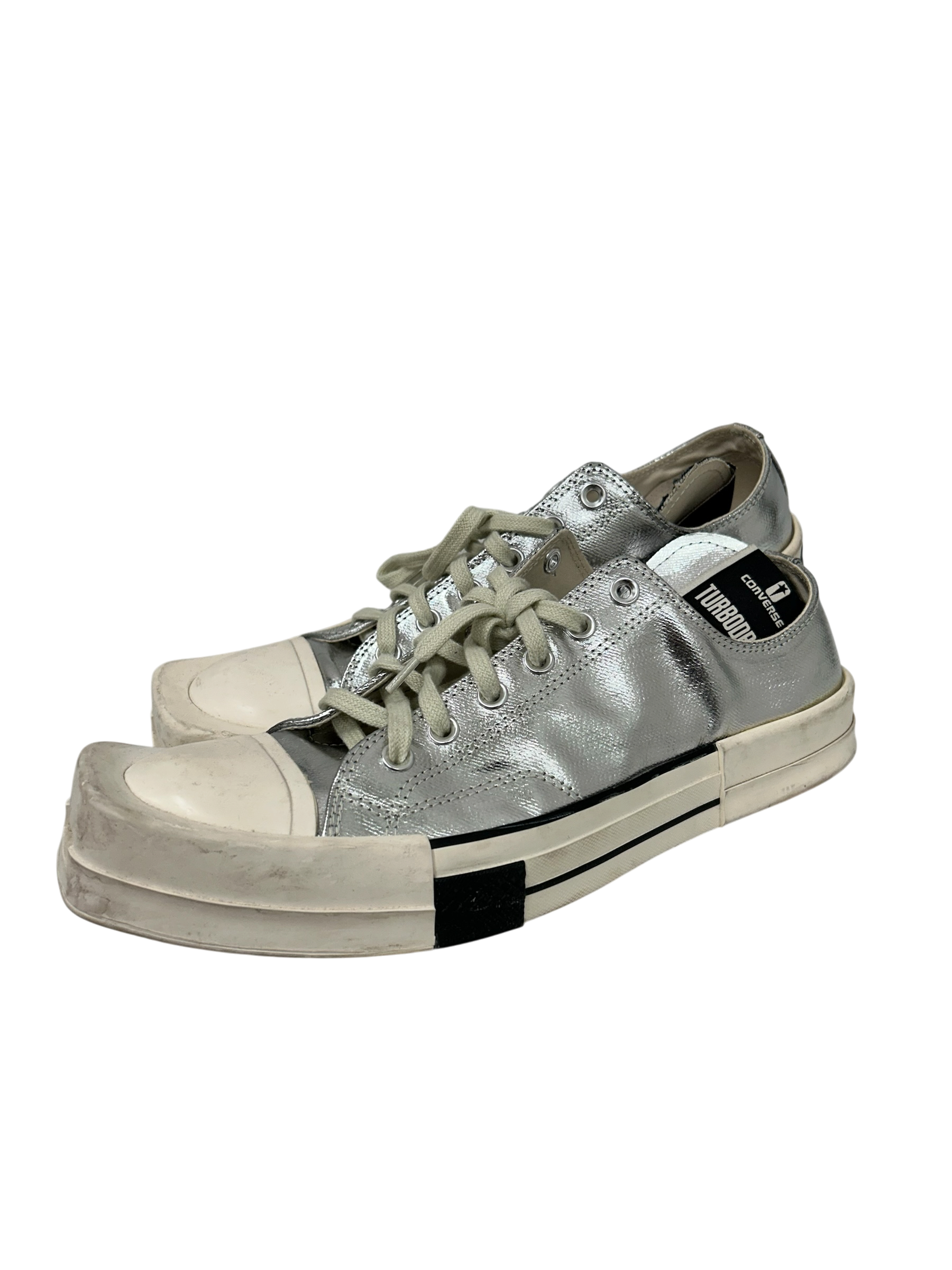CONVERSE/RICK OWENS DRKSHDW/Low-Sneakers/US 11/SLV/TURBODRK view 4