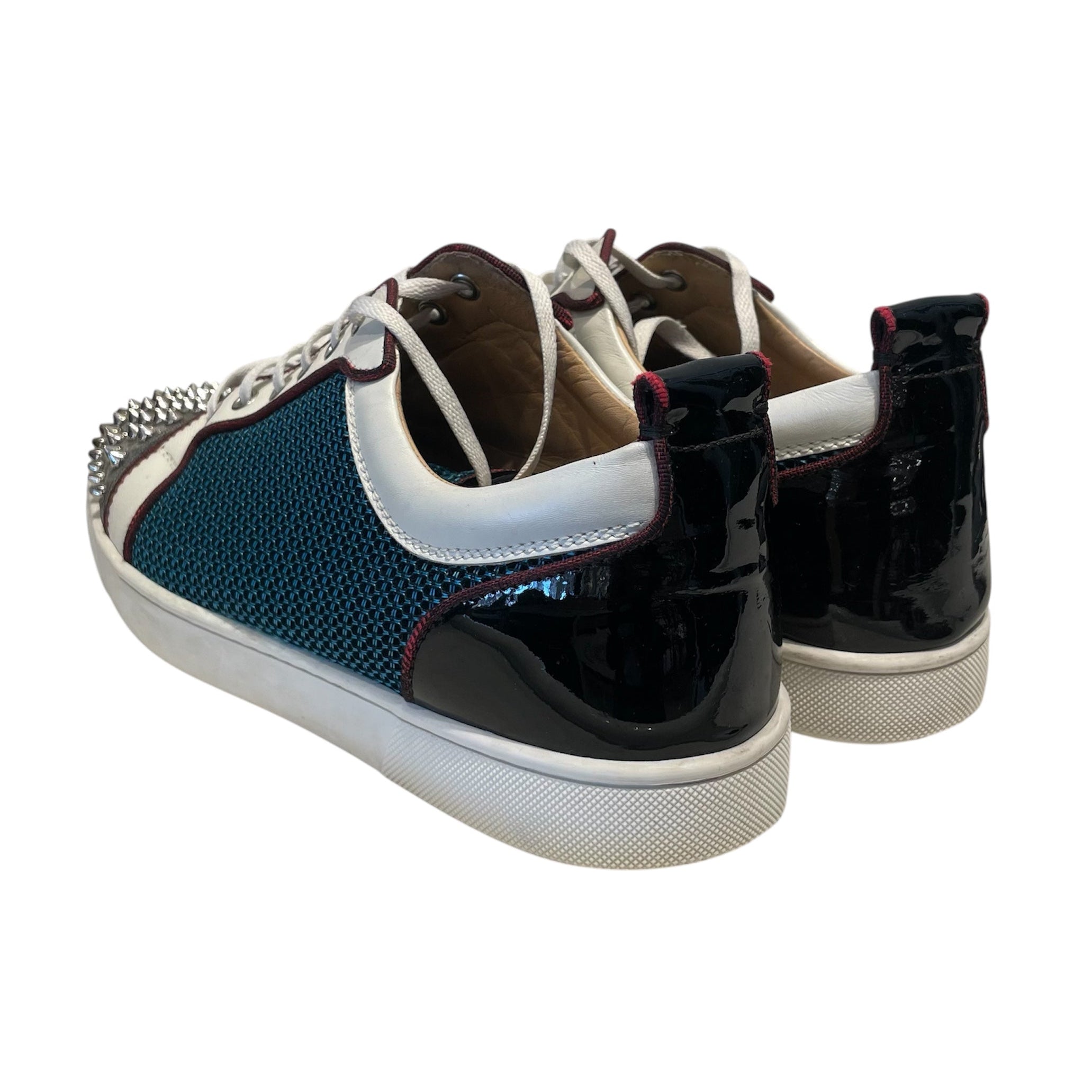 Christian Louboutin/Low-Sneakers/US 11/BLU/spiked silver toe view 2