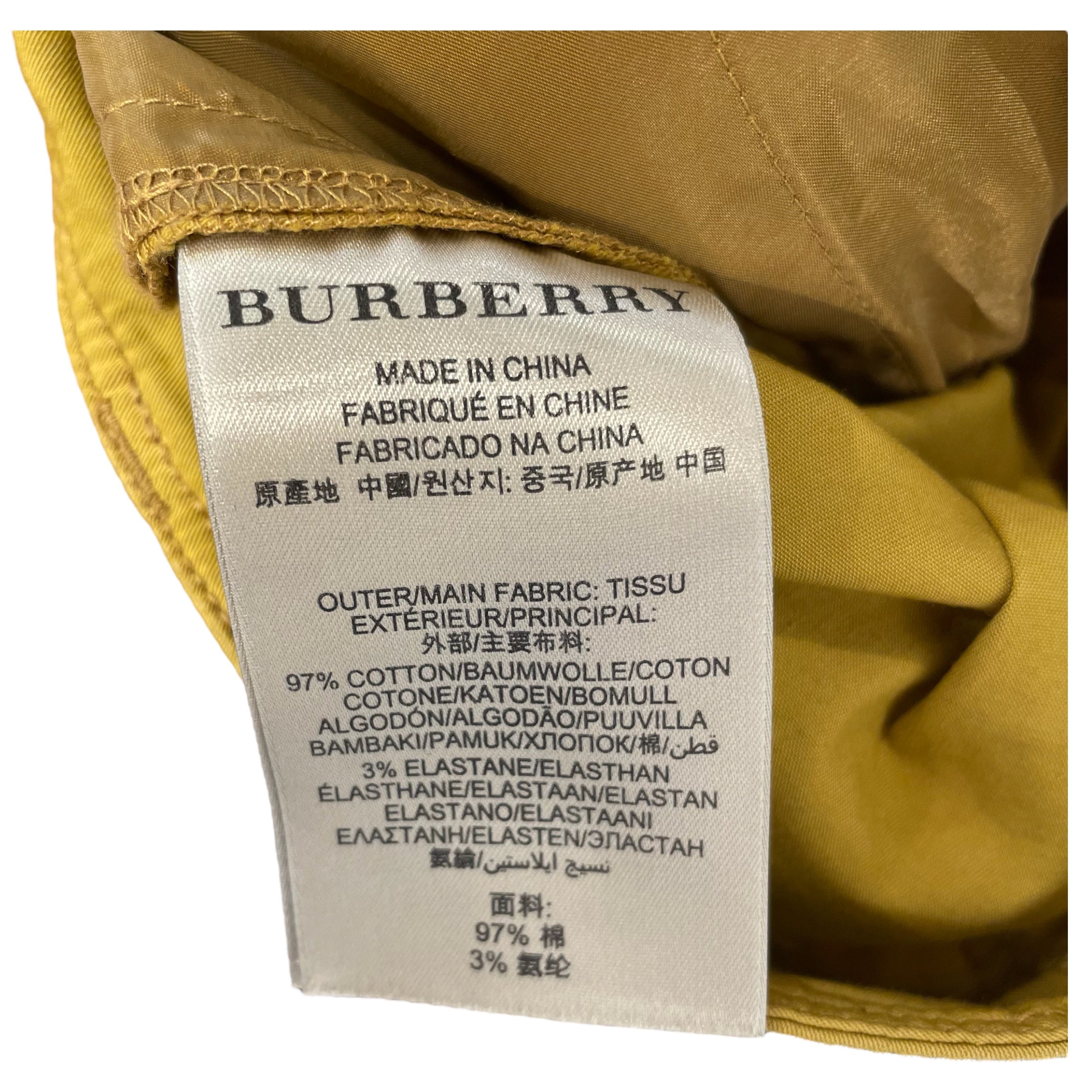BURBERRY BRIT/Shorts/14/Cotton/YEL/Boatshorts view 4
