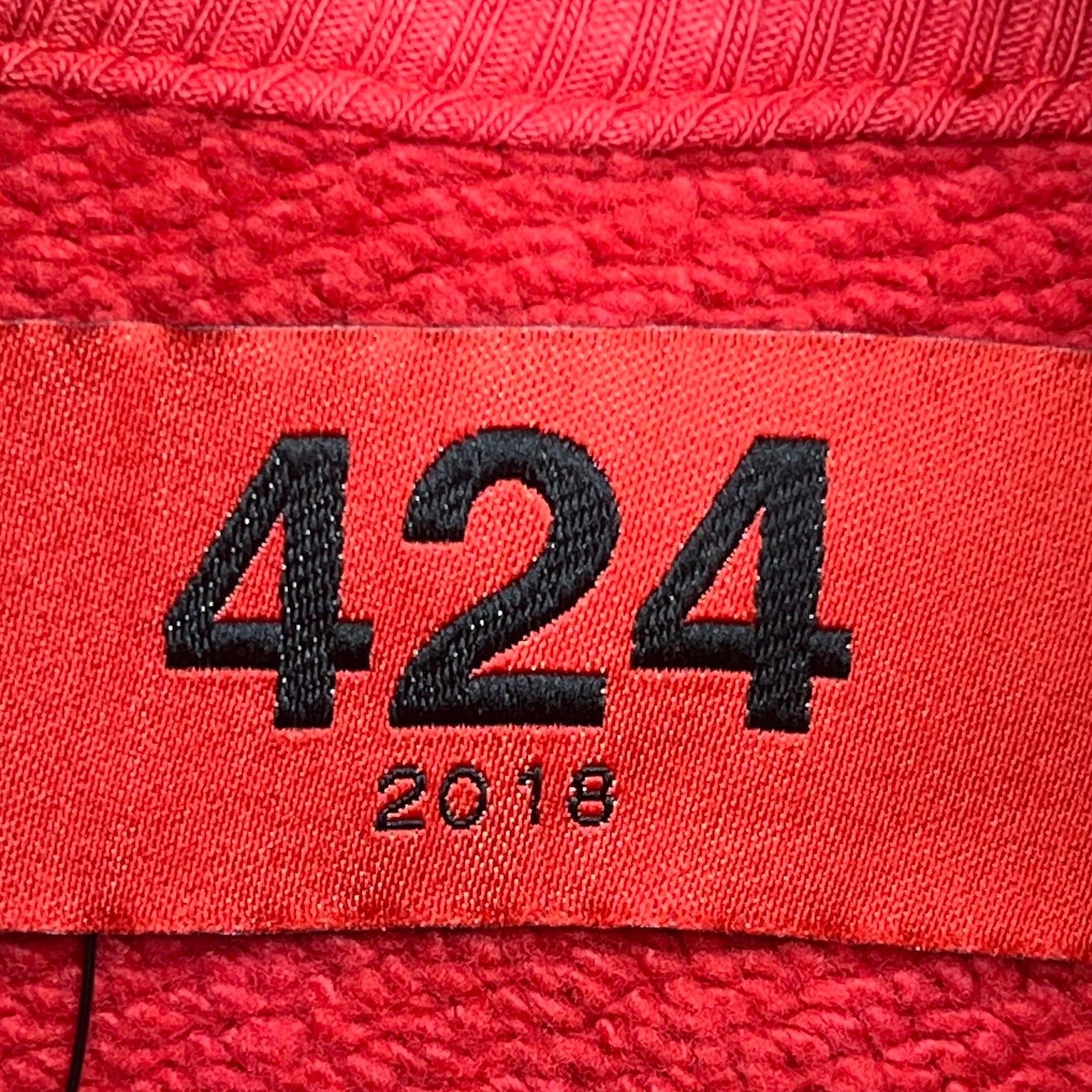 424(FourTwoFour)/Hoodie/XL/All Over Print/Cotton/RED/STAINED DESIGN view 3