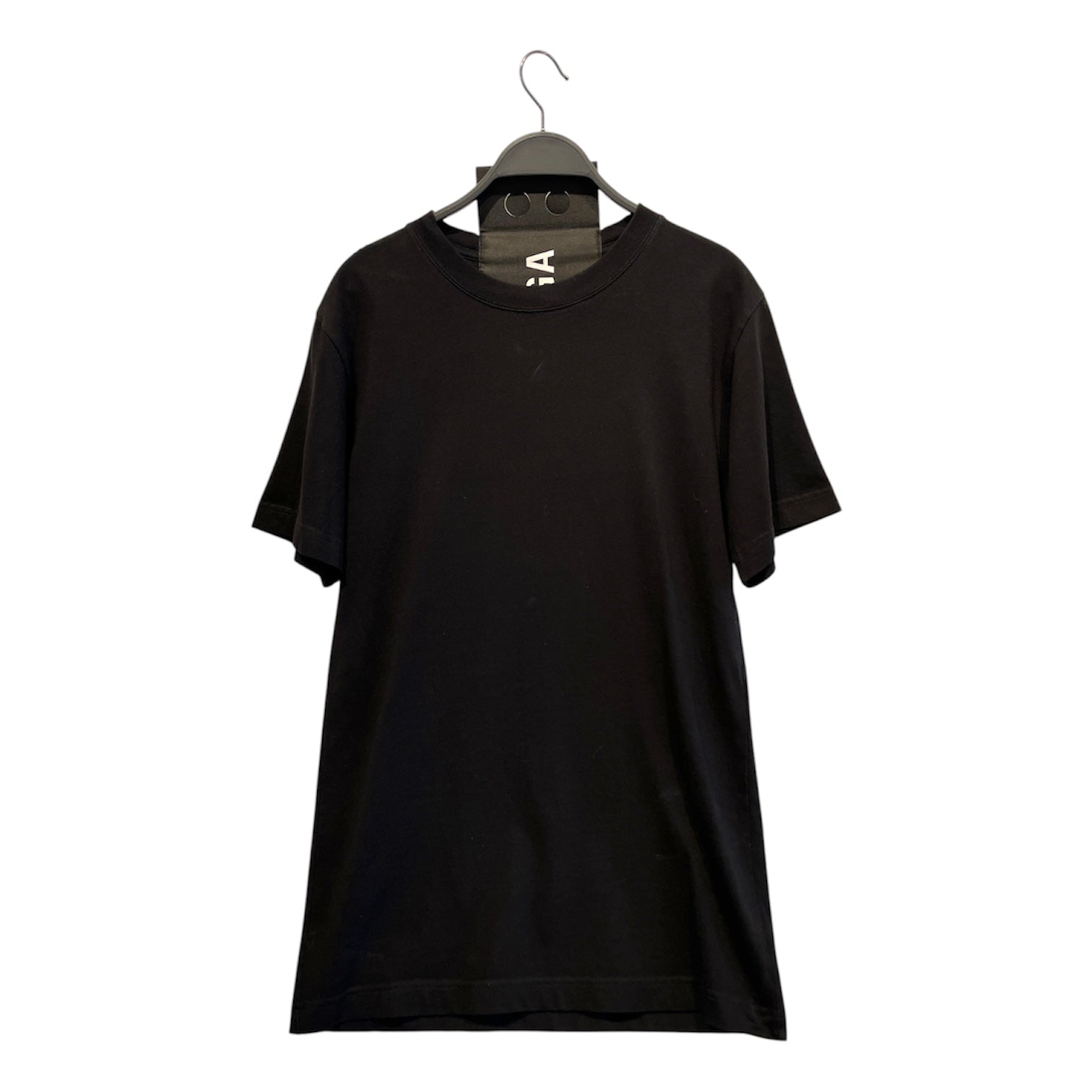 BALENCIAGA/T-Shirt/S/Cotton/BLK/big tag/ 2 holes view 1
