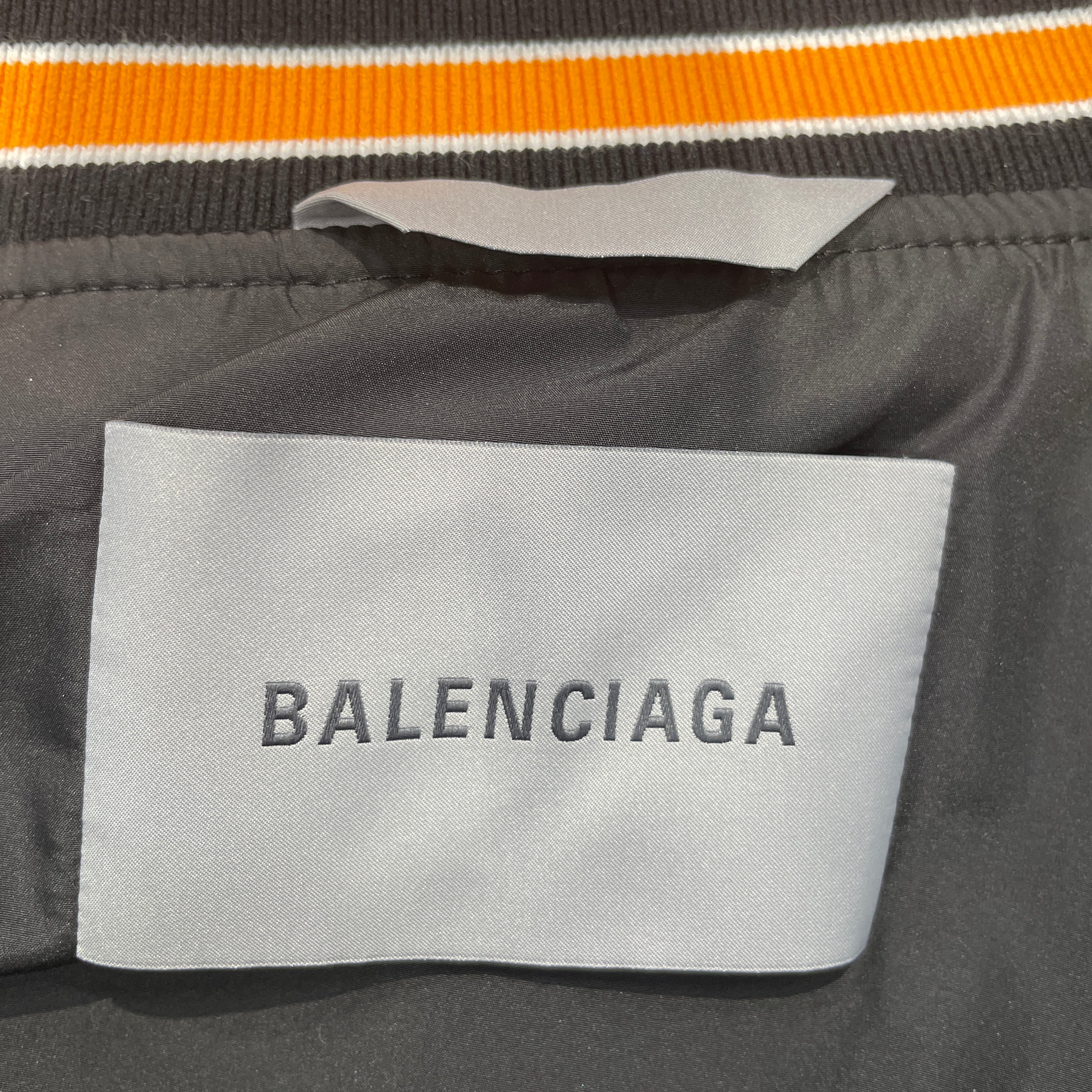 BALENCIAGA/Baseball Jkt/50/Polyester/BLK/VARSITY BOMBER view 4