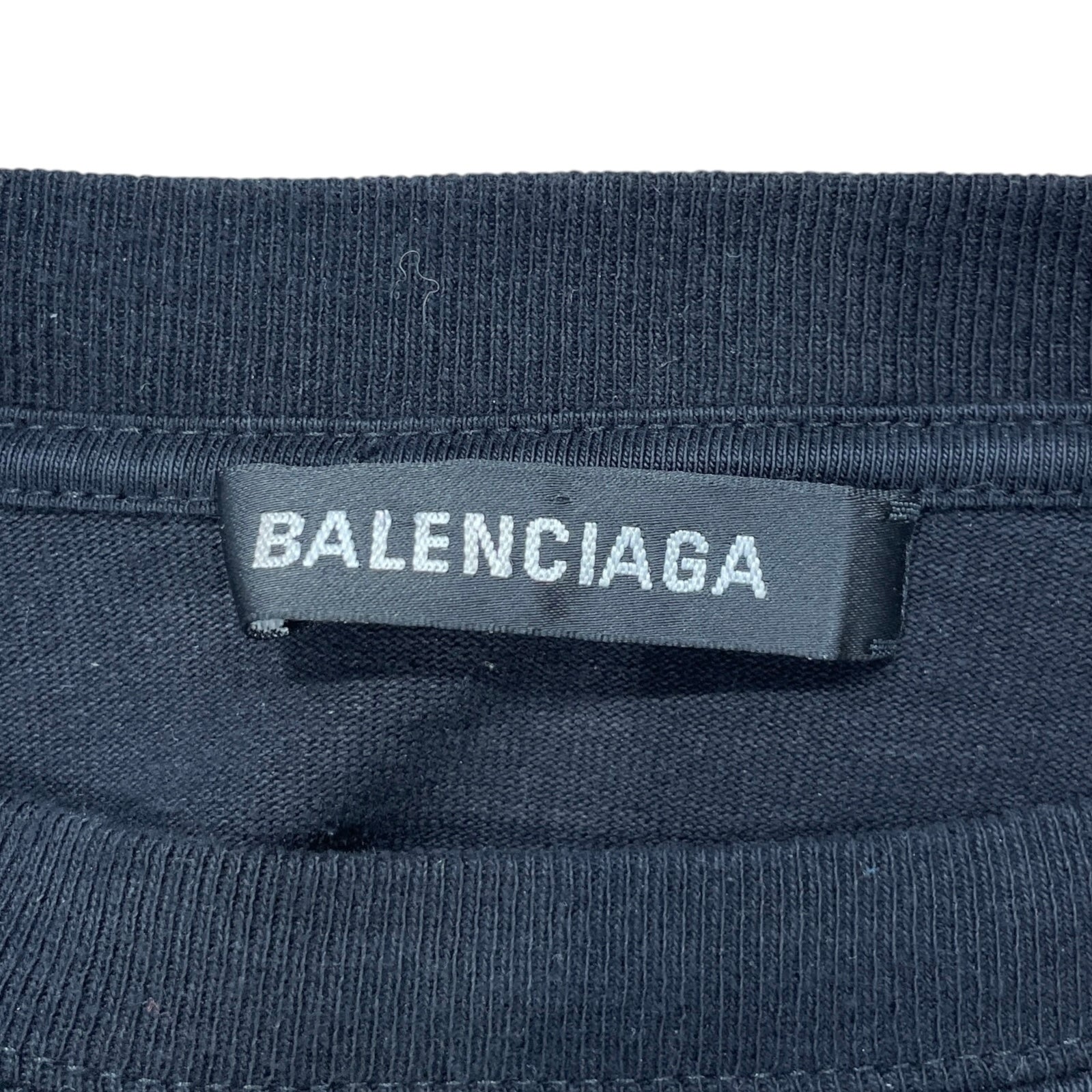 BALENCIAGA/T-Shirt/XL/Cotton/BLK/Graphic/balenciaga crew view 3