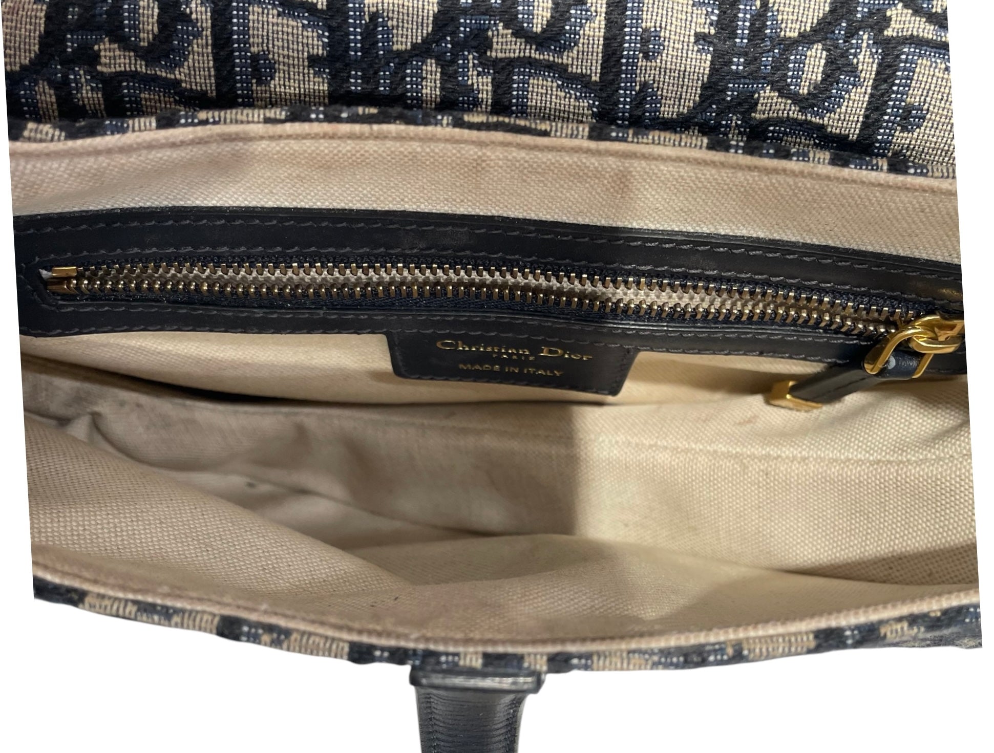 Christian Dior/Hand Bag/Monogram/KHK/Sadle Bag view 3