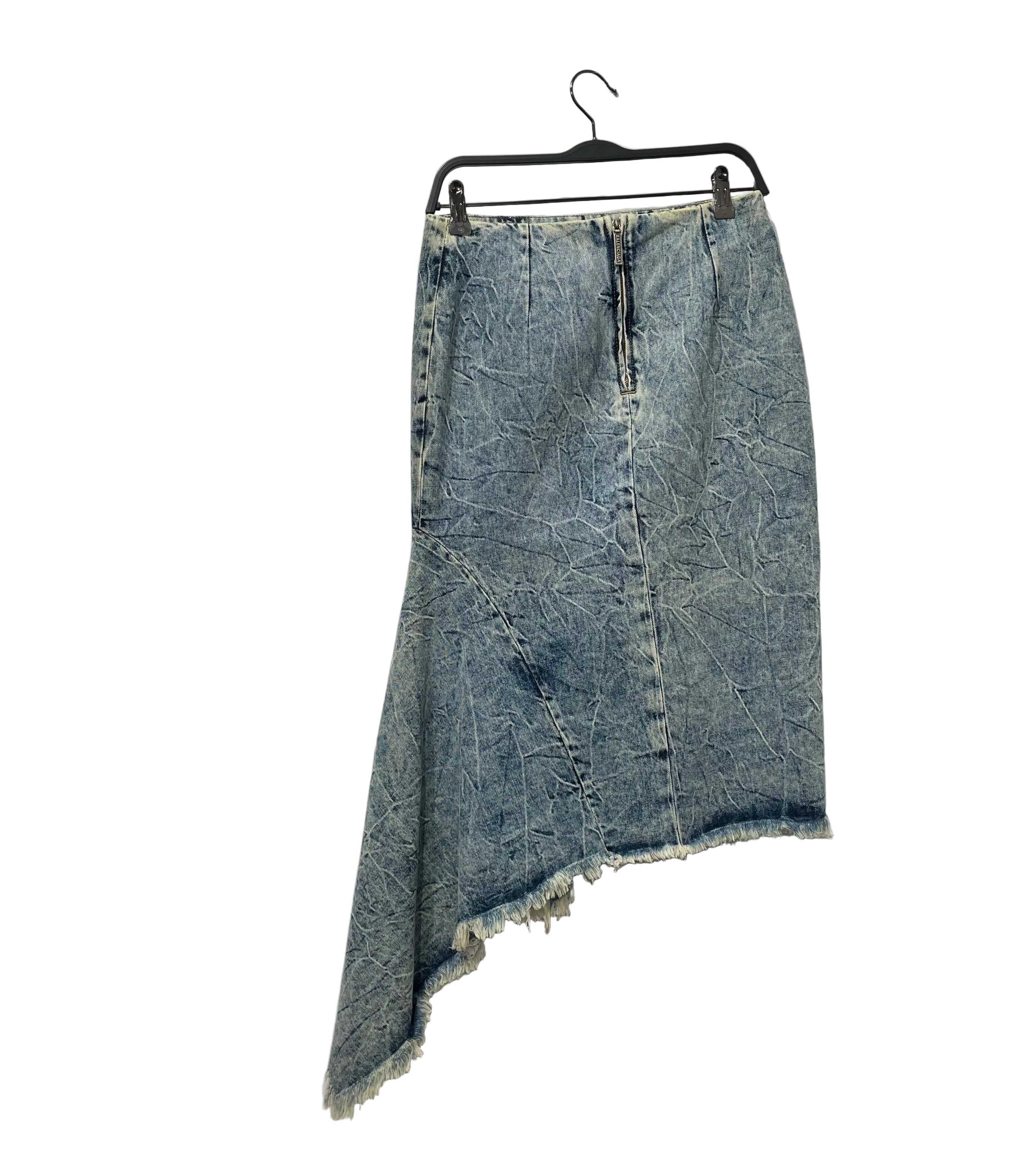 BALENCIAGA/Long Skirt/40/Denim/BLU/2018 MID WASH MERMAID ASSYM view 2