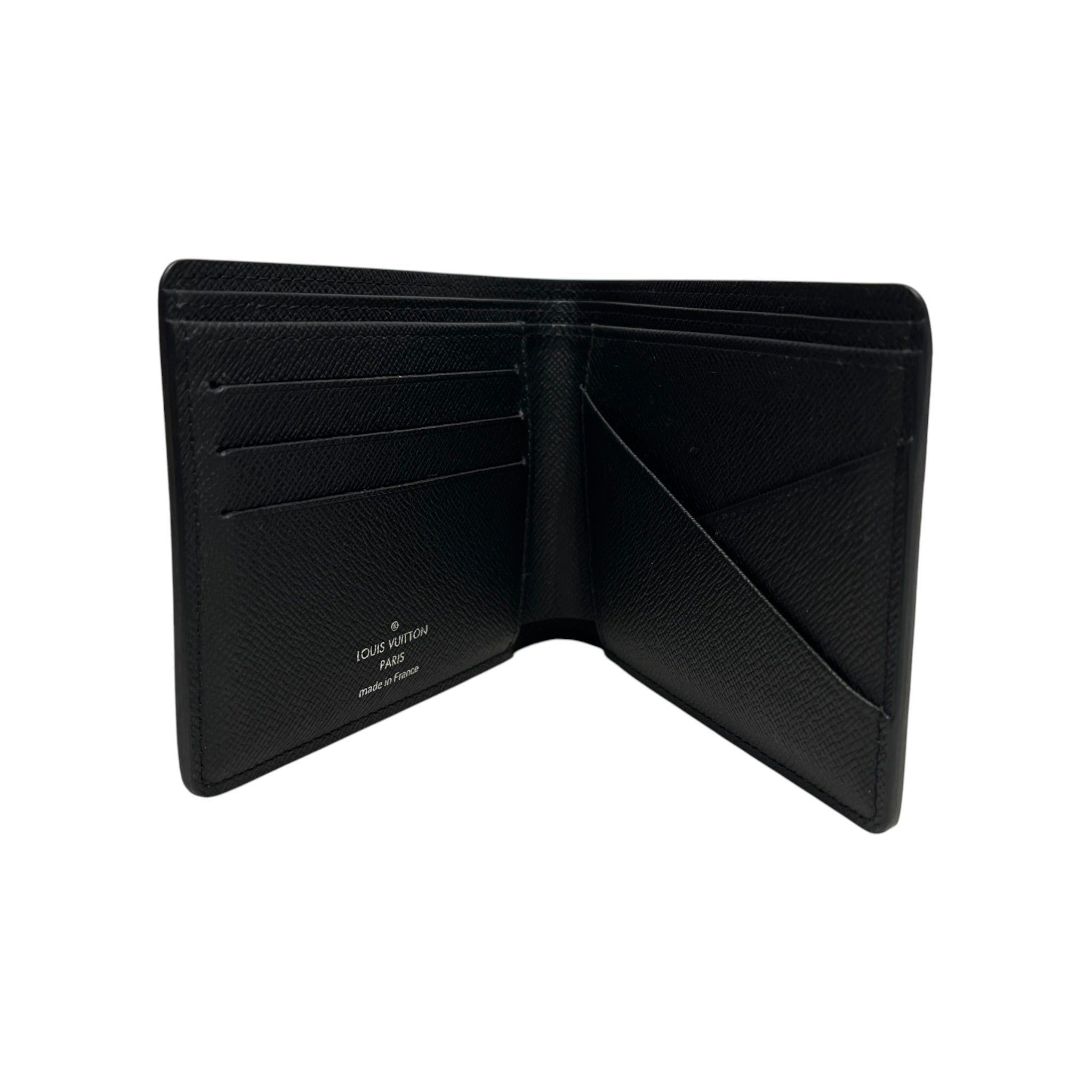 LOUIS VUITTON/Wallet/Leather/BLK/M's/Eclipse slender multiple view 4