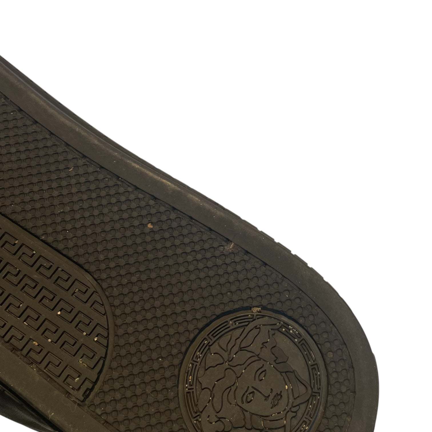 VERSACE/Hi-Sneakers/EU 41/Leather/BLK/gunmetal hardware/blk laces/ view 5