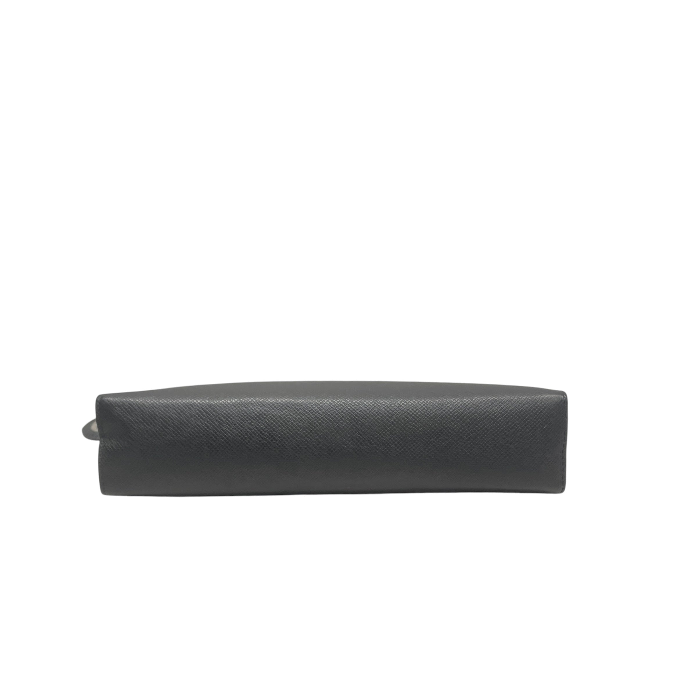 LOUIS VUITTON/Pouch/Leather/BLK/pochettte view 4