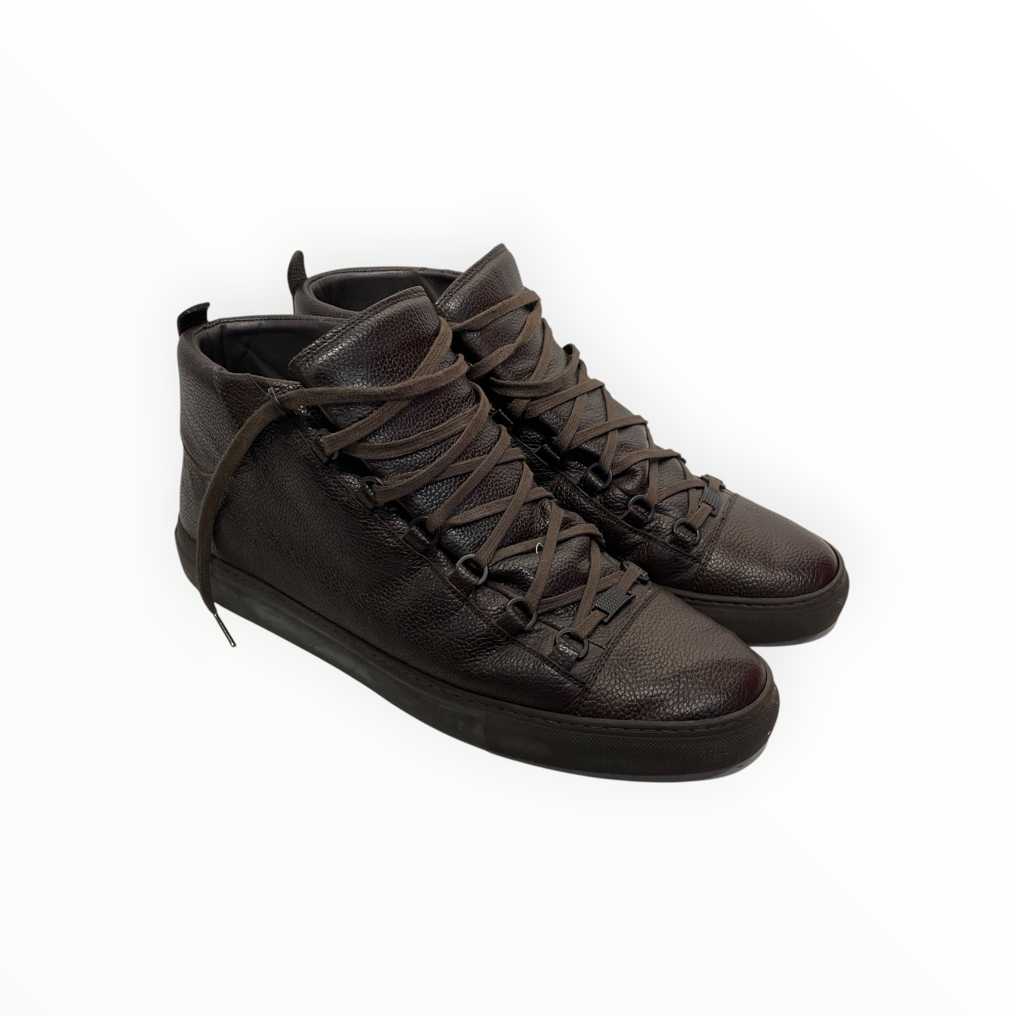 BALENCIAGA/Hi-Sneakers/EU 46/Leather/BRW/Arena High Top view 1