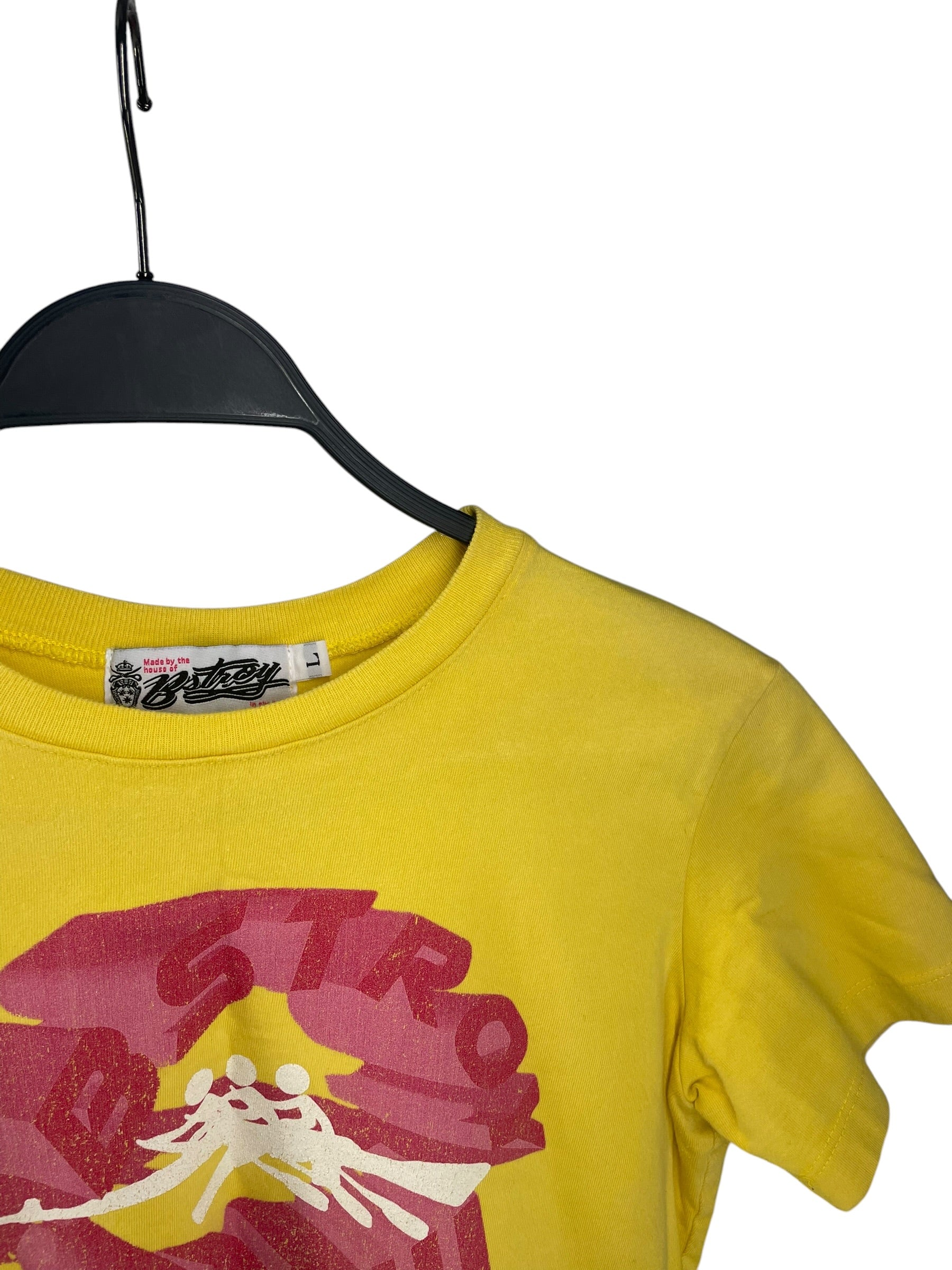 BSTROY/T-Shirt/L/Cotton/YEL/RED/PNK LOGO PRINT view 3