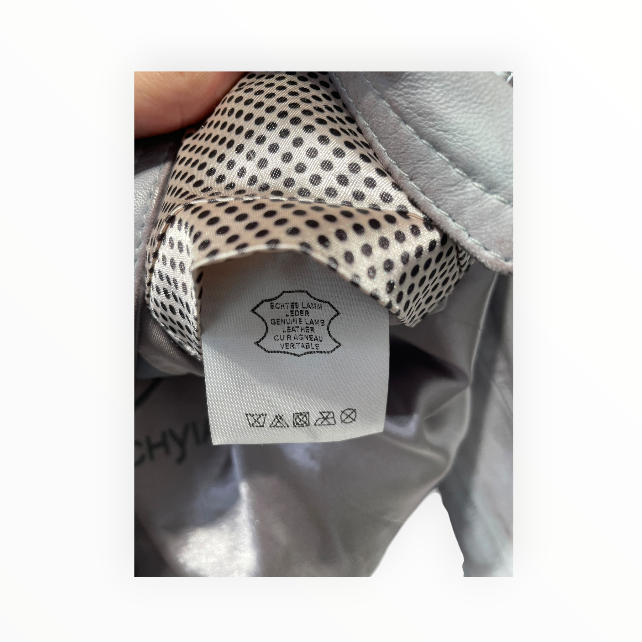 Schyia/Jacket/38/Leather/GRY/Discoloration view 4