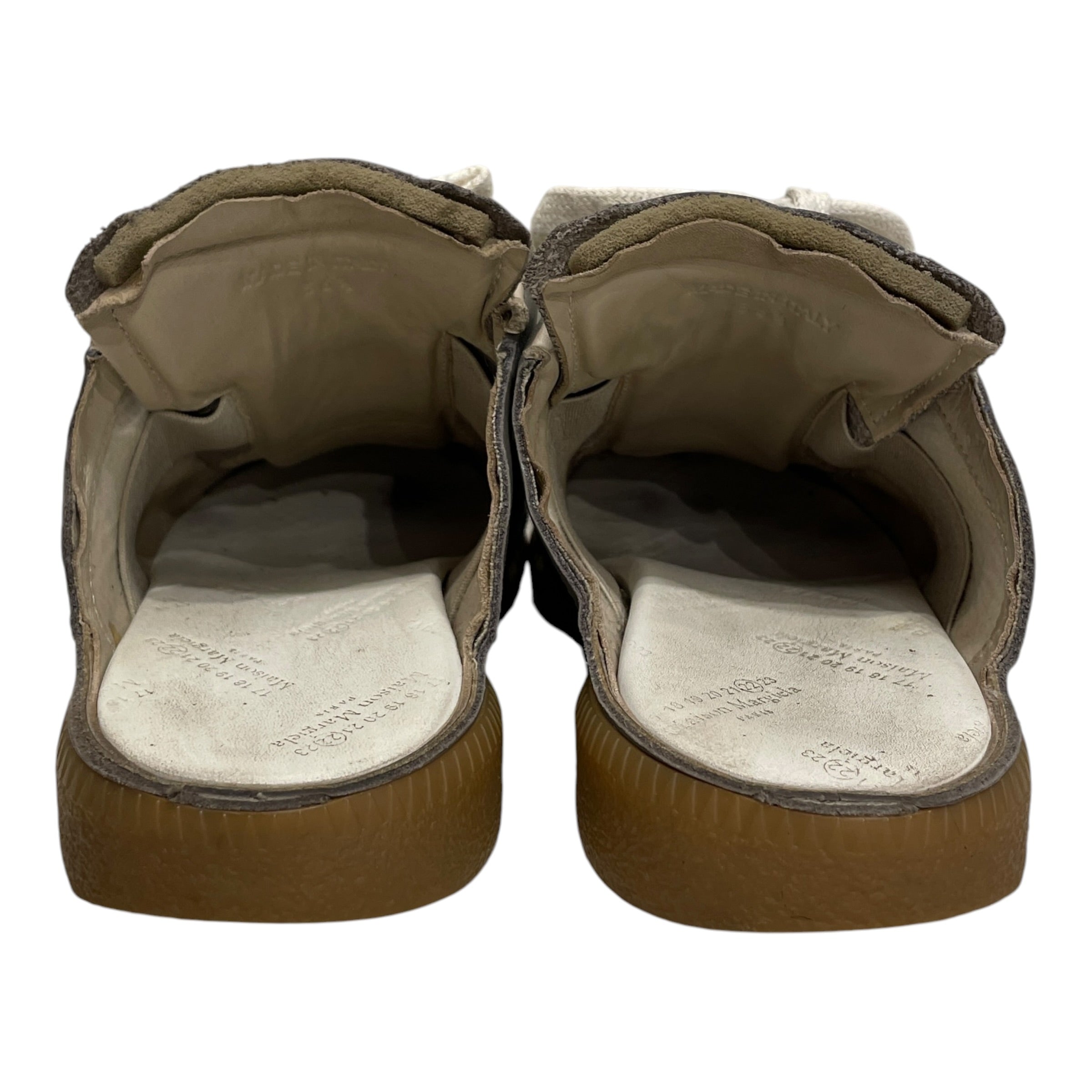 Maison Margiela/Sandals/EU 36.5/Leather/GRY/GAT SLIP ON view 3
