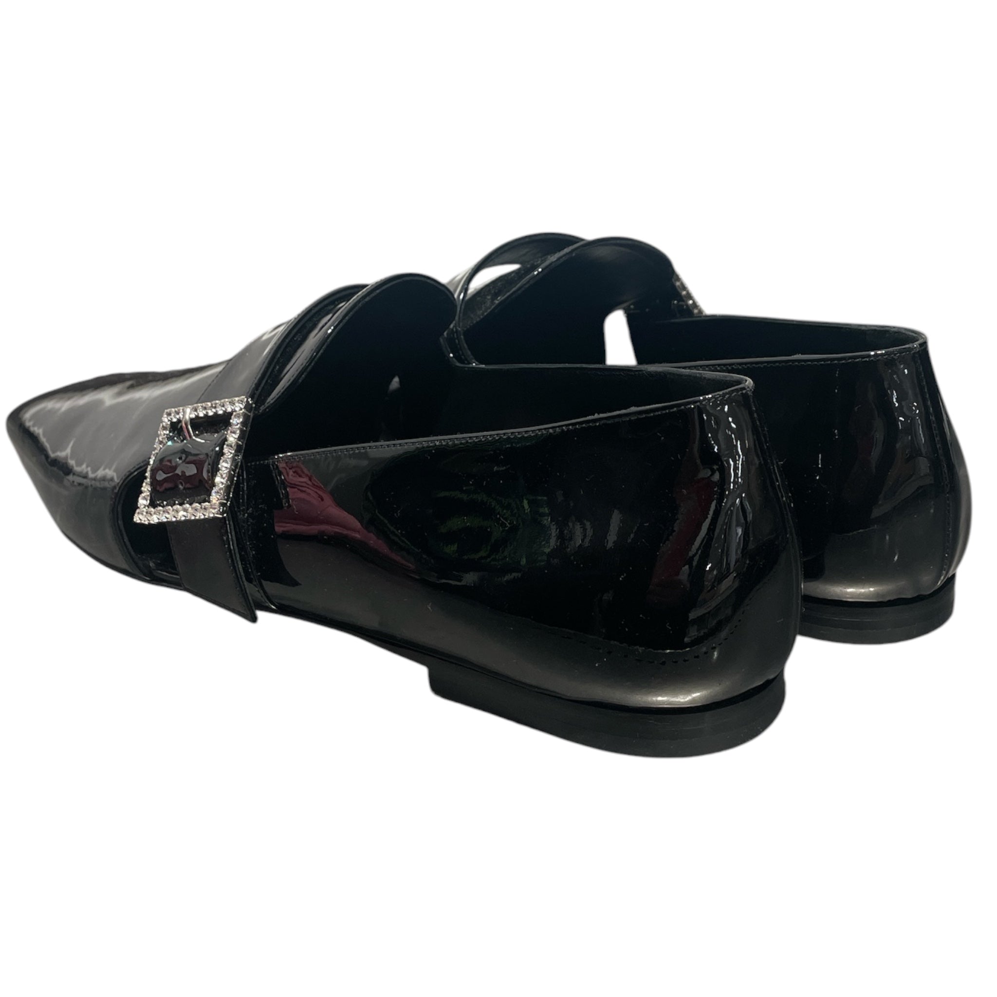 SAINT LAURENT/Loafers/EU 46/BLK/Tristan Patent Gem Loafer view 2