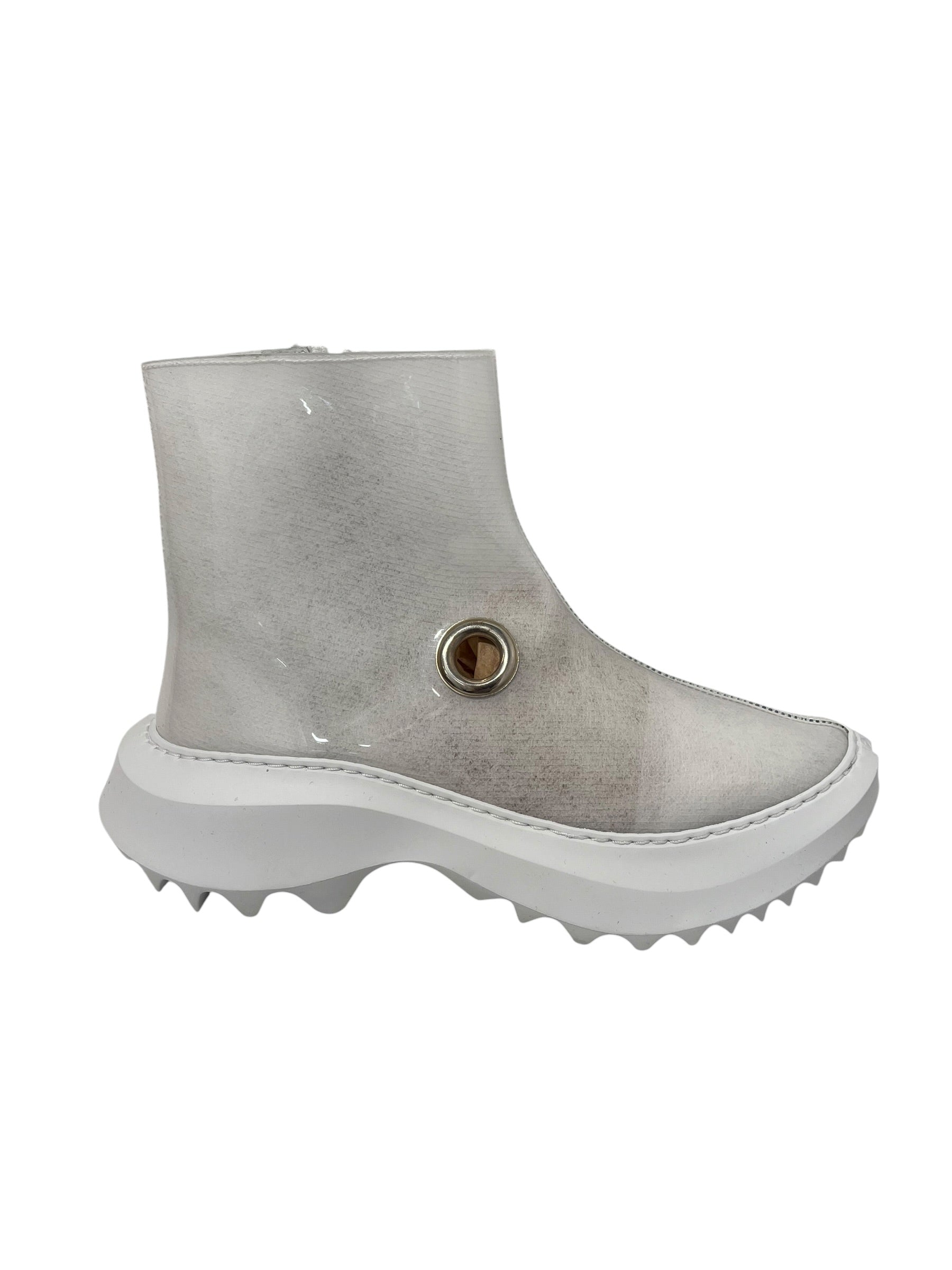 PHILEO/COMME des GARCONS/Boots/EU 39/WHT/Side Zip/METAL RIVET HOLE PLASTIC view 4