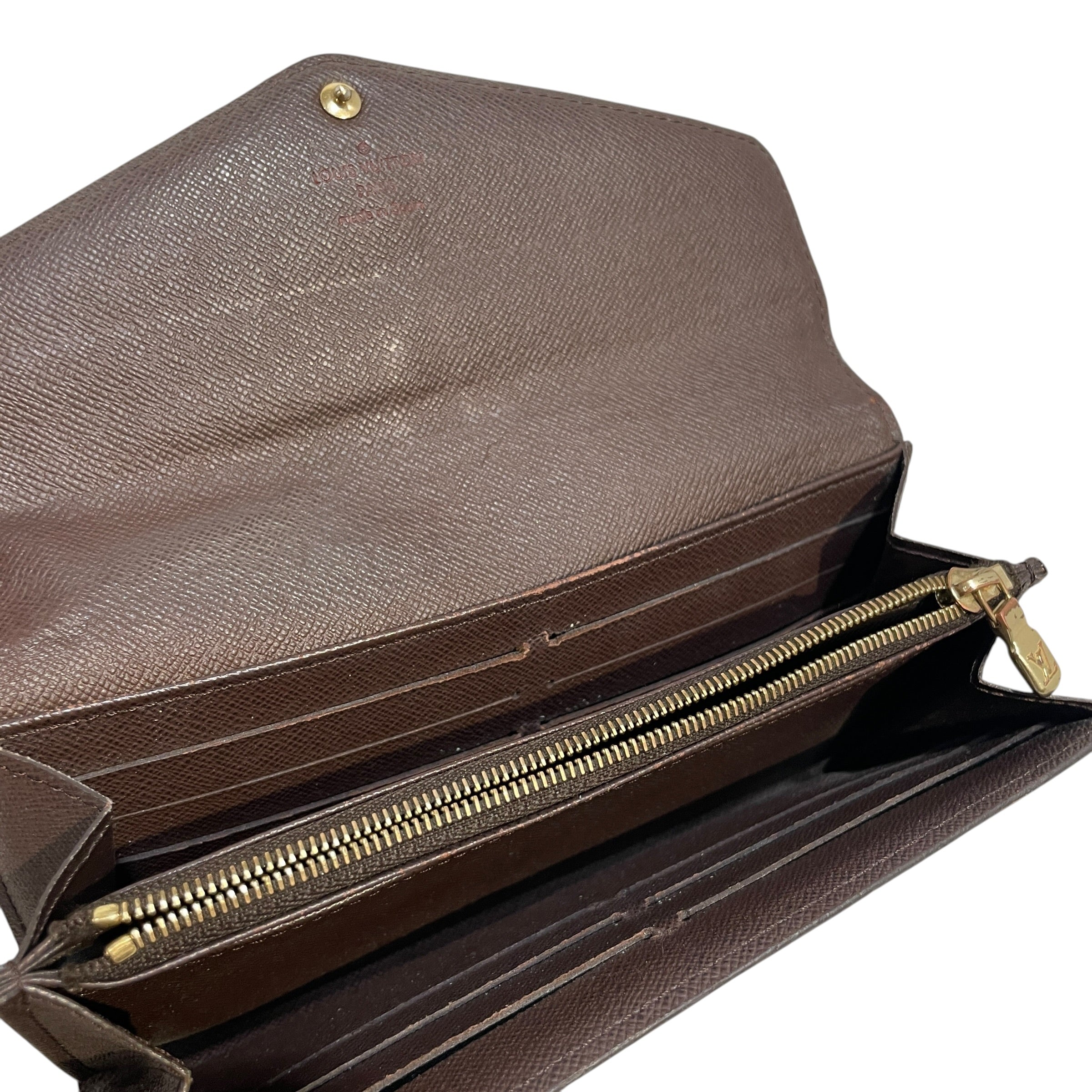 LOUIS VUITTON/Long Wallet/Monogram/Leather/BRW/Damier Ebene view 5