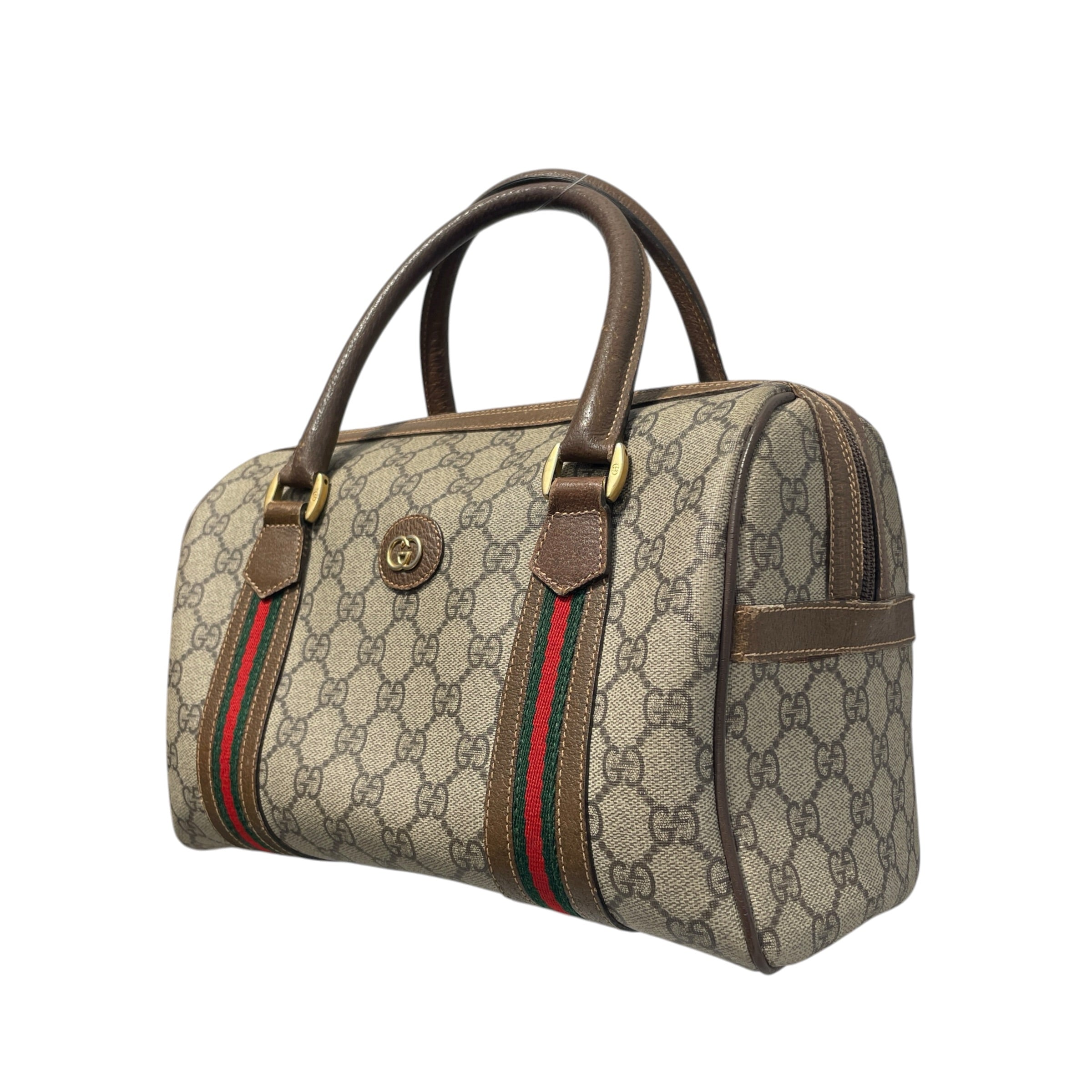 GUCCI/Boston Bag/Monogram/Leather/CML/GG Supreme 2 Way Bag view 2