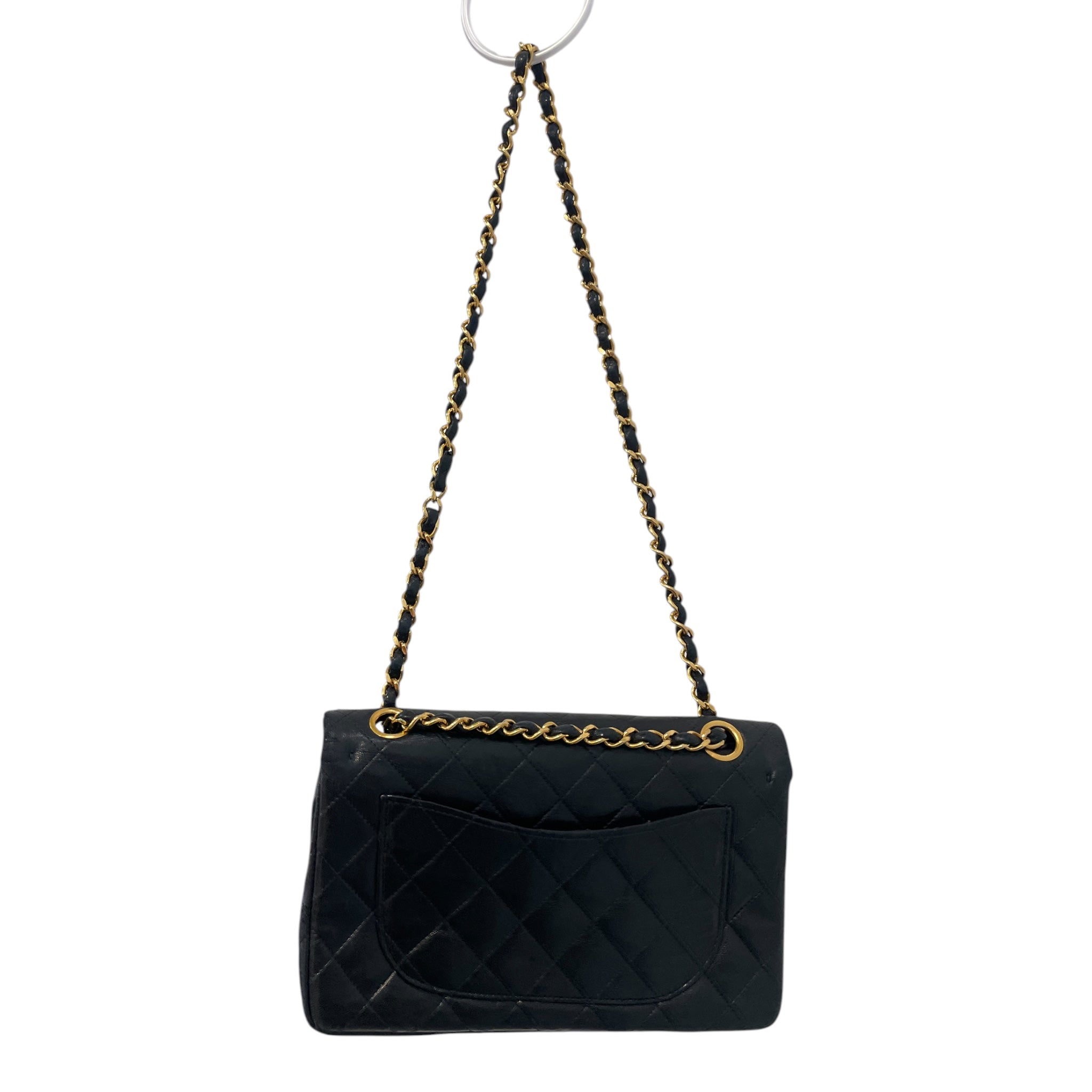 CHANEL/Bag/Lambskin/NVY/VINTAGE DOUBLE FLAP view 2