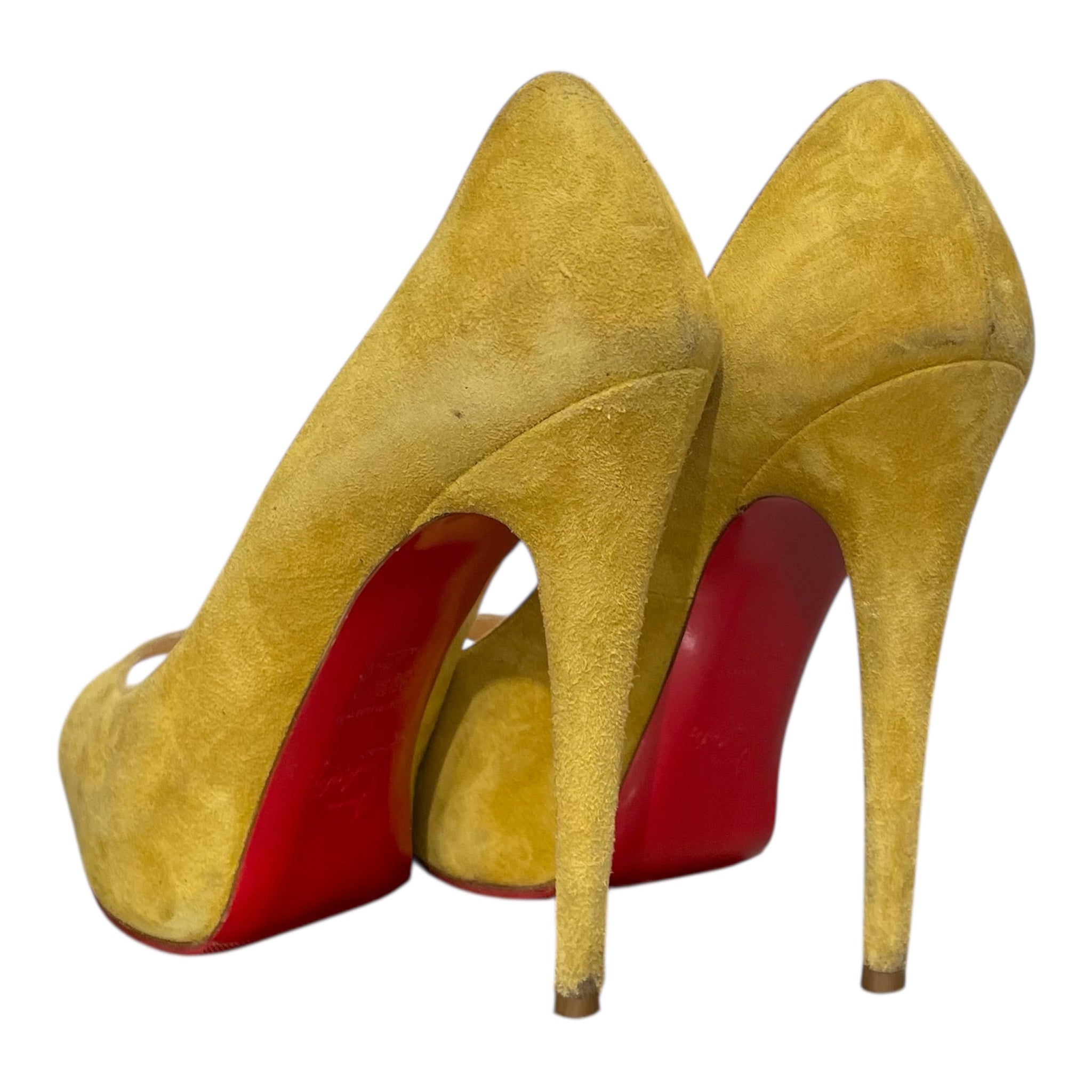 Christian Louboutin/Heels/EU 39.5/Suede/YEL/Vendome 120 Pumps view 2