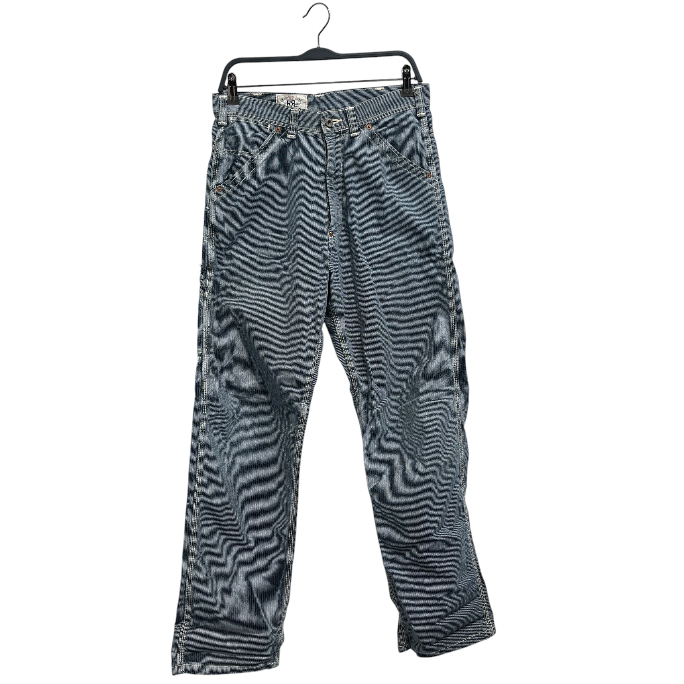 RRL/Pants/30/Cotton/IDG/Button Fly/Pinstripe Wash Tag Gone view 1