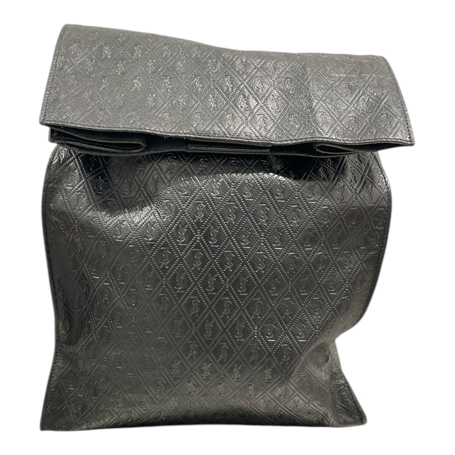 YVES SAINT LAURENT/Bag/Leather/BLK/YSL LUNCH BG FOLD view 1