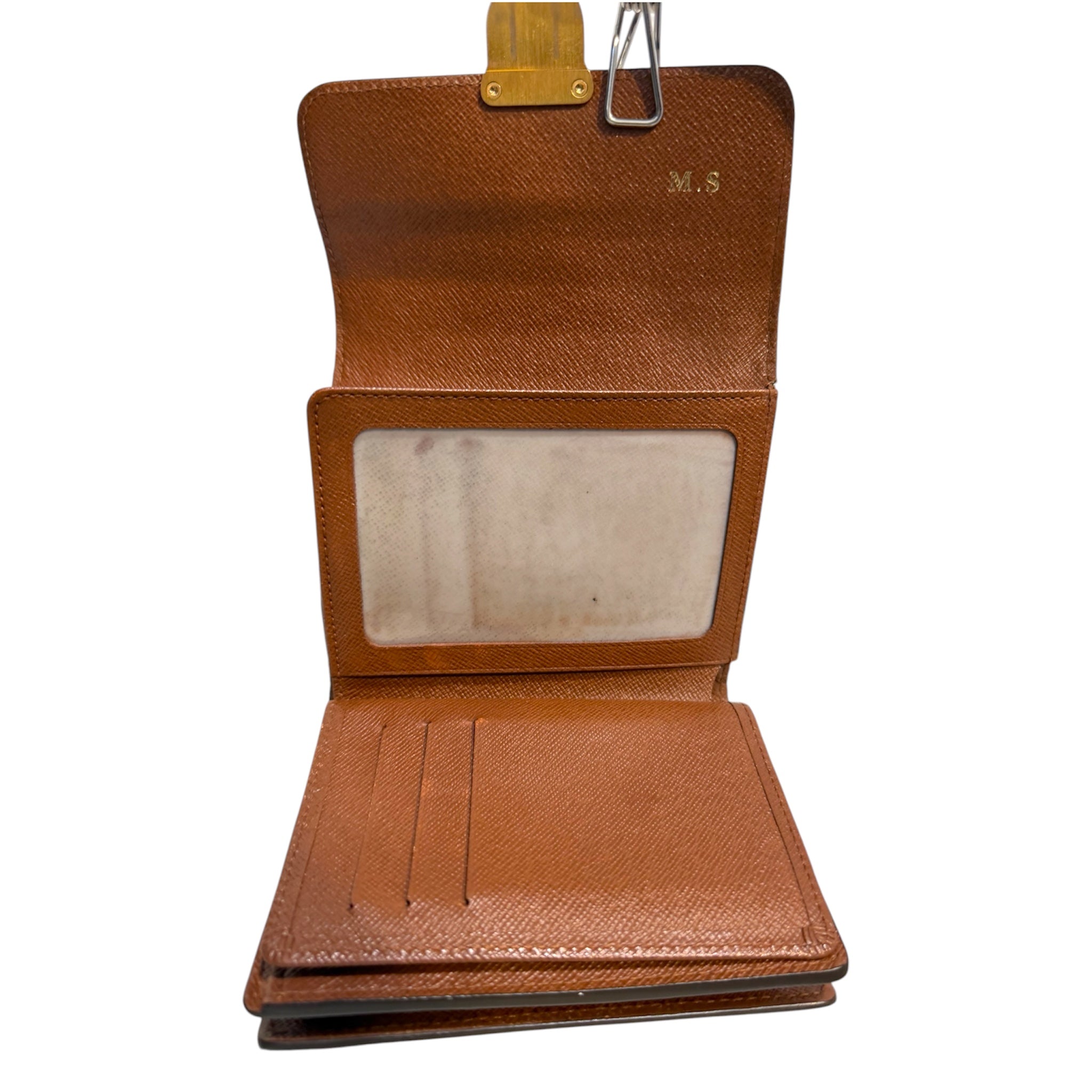 LOUIS VUITTON/Wallet/Monogram/Leather/BRW/Joey Koala Push-Lock Wallet view 3